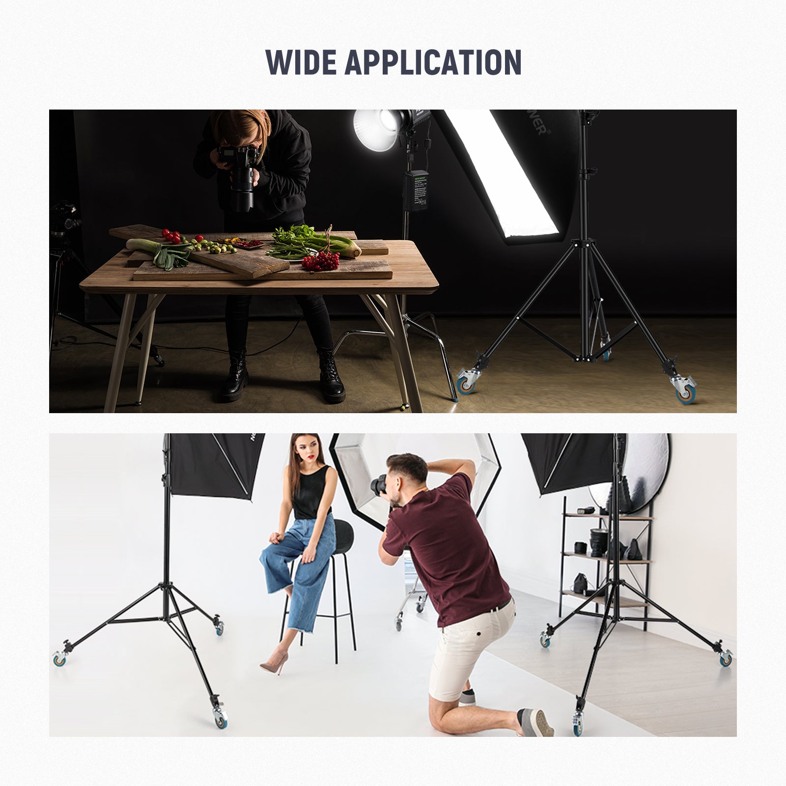 Wide Applications of the NEEWER ST001 3 Pack Professional Swivel Caster Wheel Set