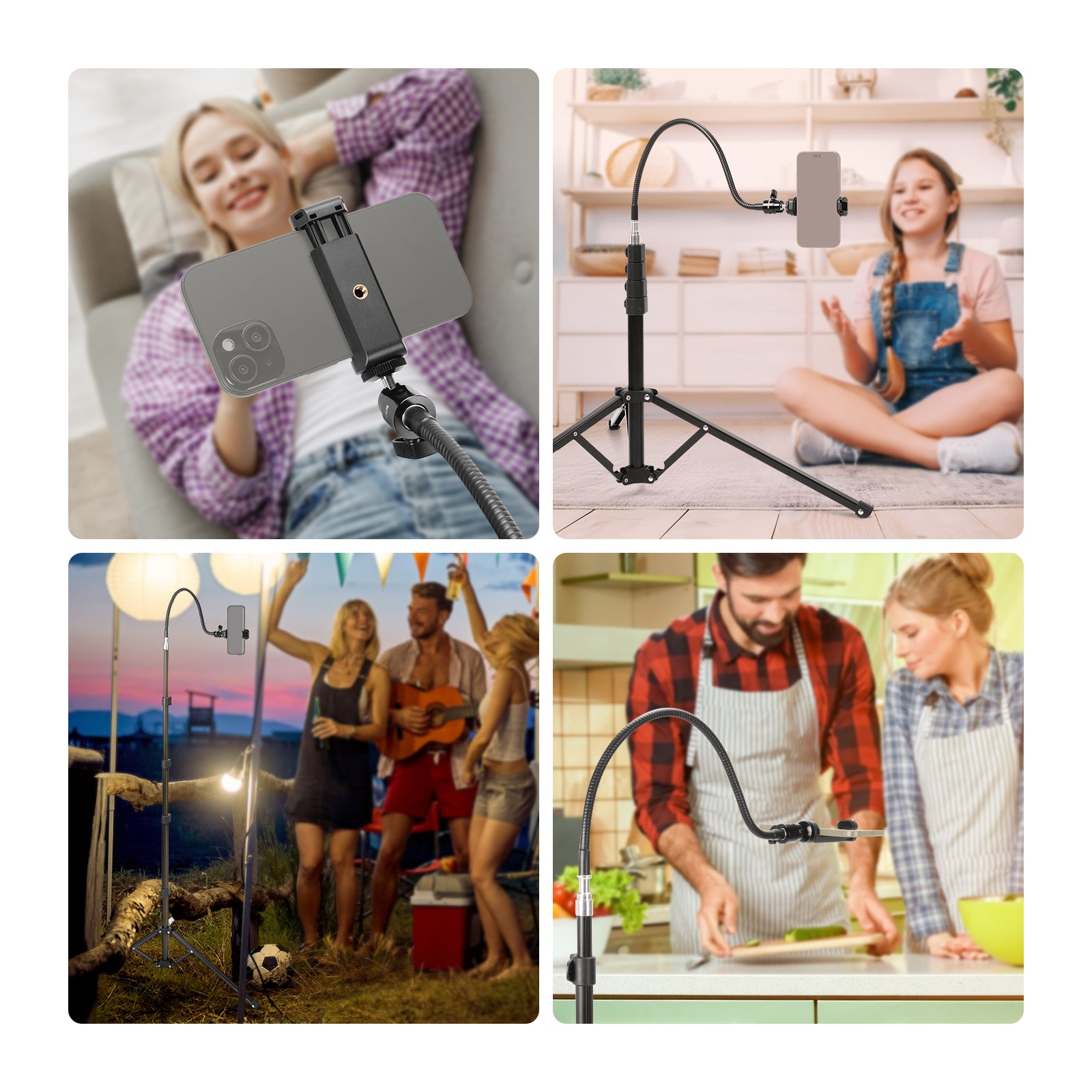 Scenarios for NEEWER TS06 71" Phone Tripod Stand