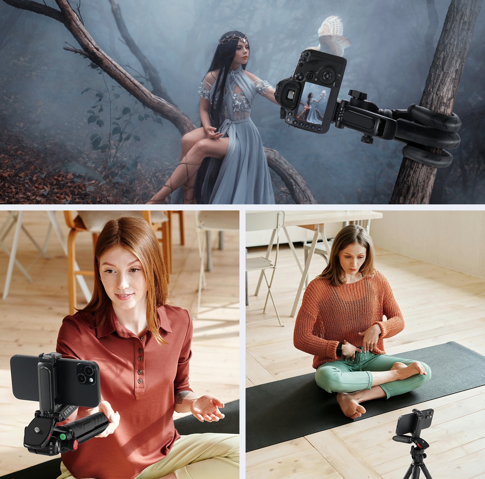 NEEWER TP36 Mini Desktop Tripod Uses