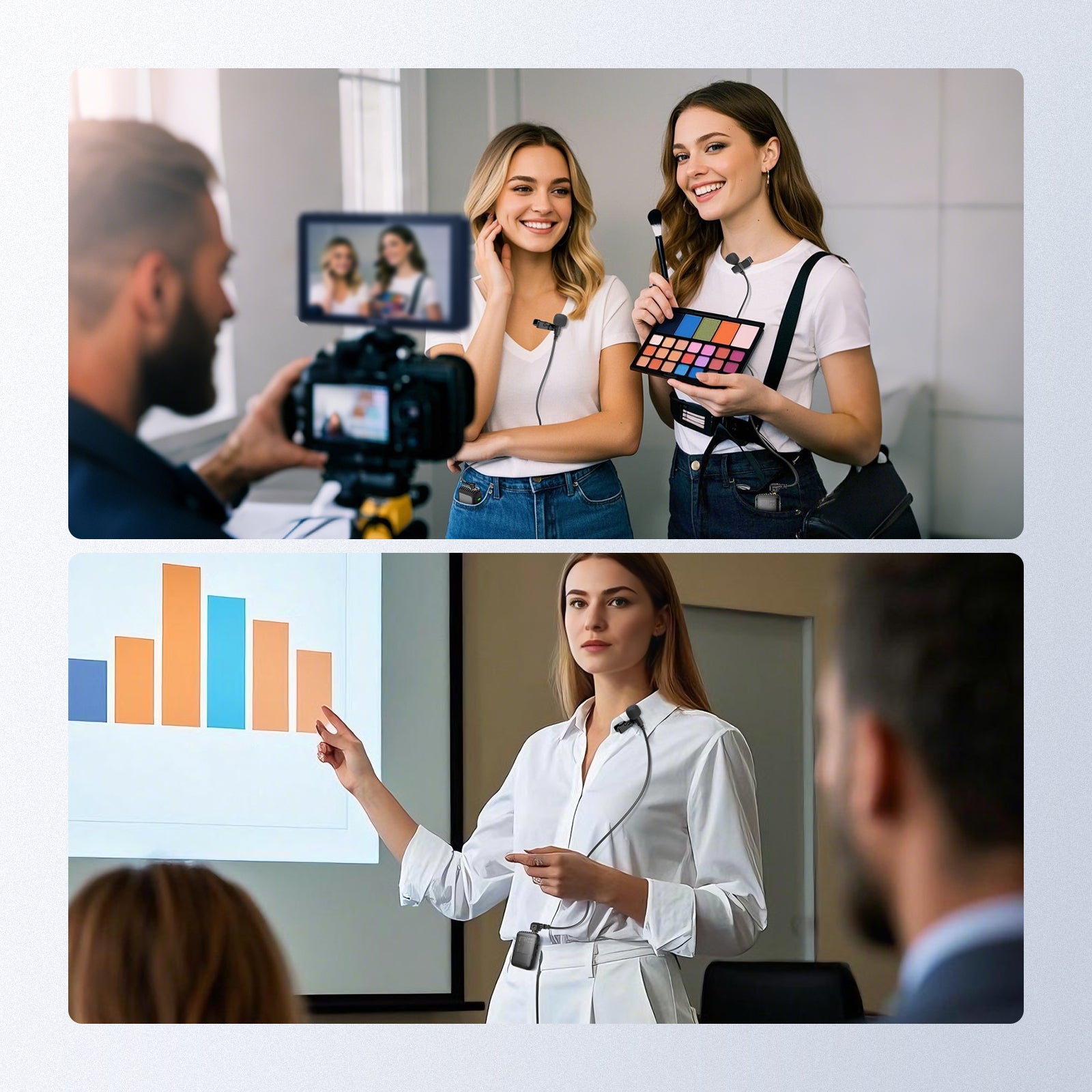 Scenarios for NEEWER LM5 3.5mm Mini TRS Lavalier Microphone