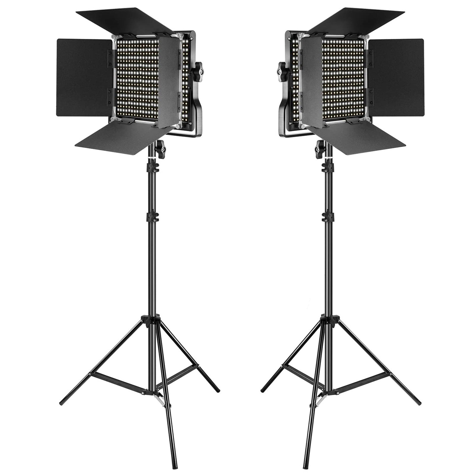 2 Neewer Dimmable Led Lights deals + Stands