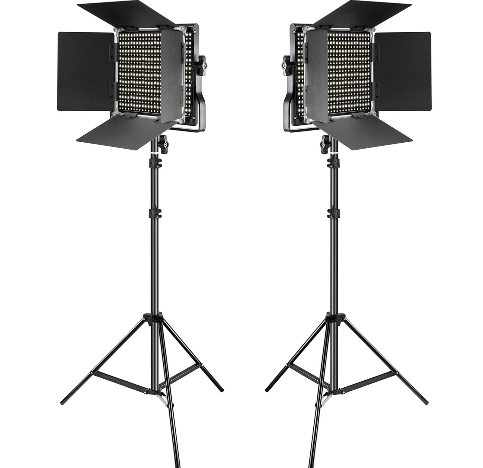 NEEWER 2 Pack NL660 Bi-Color 660 LED Video Light and Stand Kit