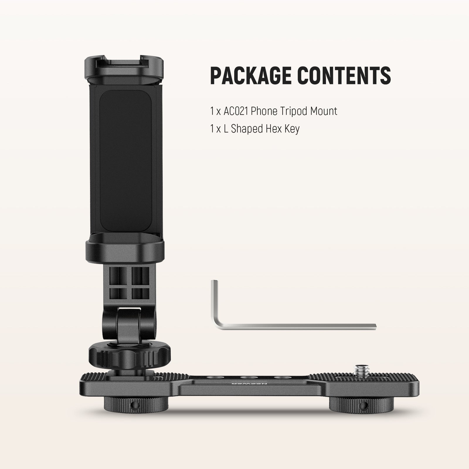 Package Contents of the NEEWER AC021 Phone Holder Mount