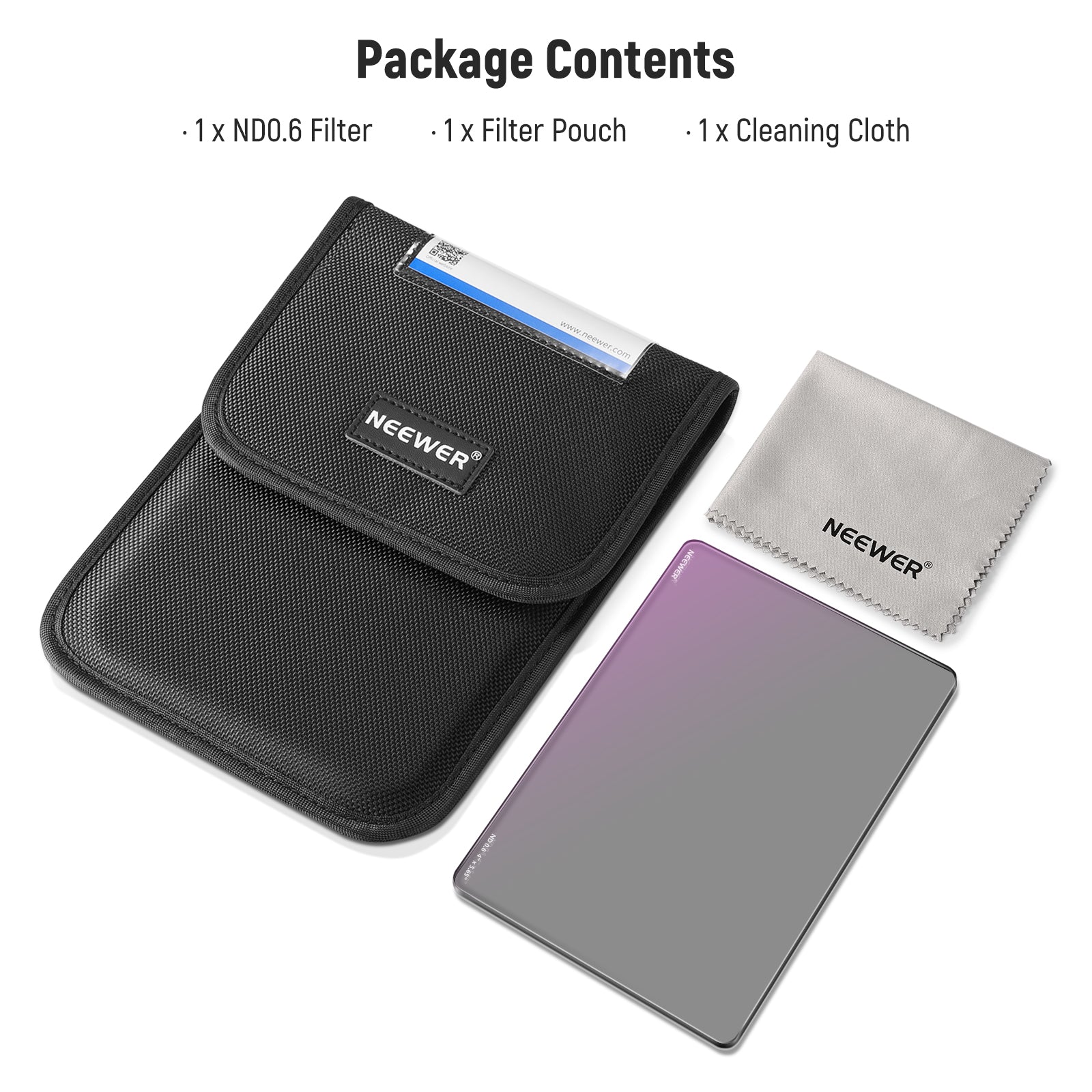 Package Contents of the NEEWER Square Filter Kit