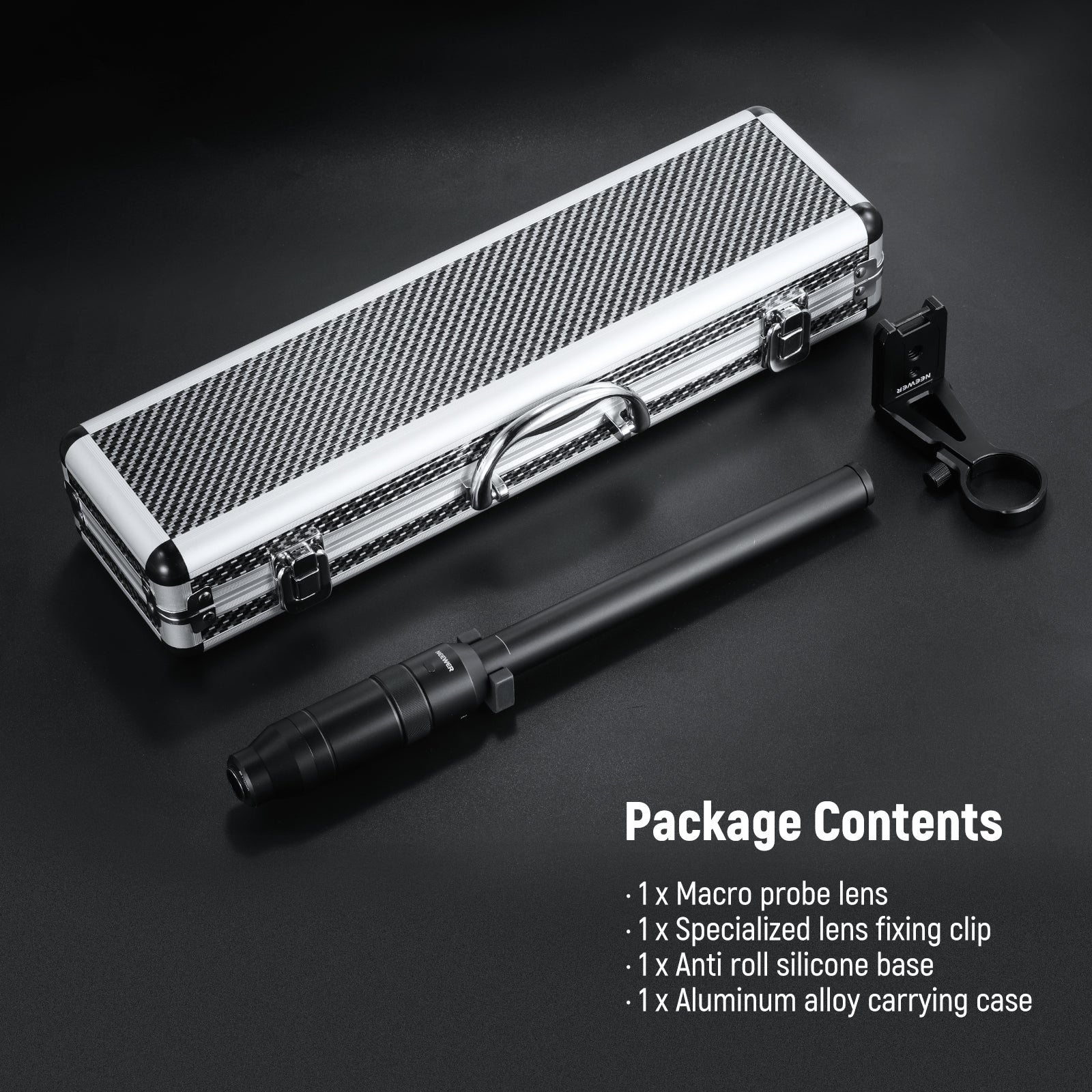 Package Contents of the NEEWER LS-51 18mm 2x Macro Phone Lens