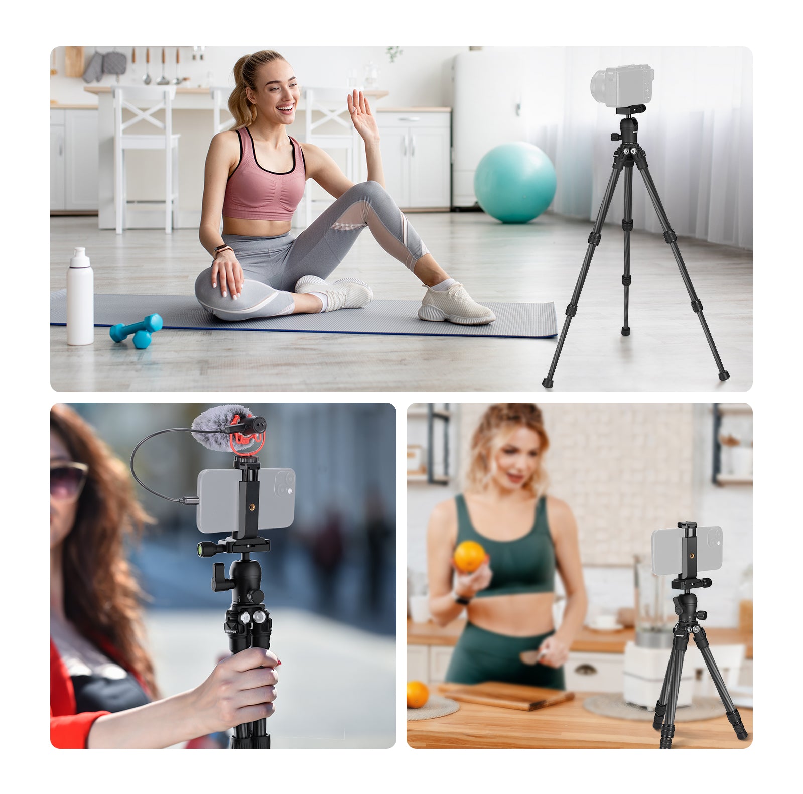 Wide Applications of the NEEWER TP09 Carbon Fiber Mini Tripod