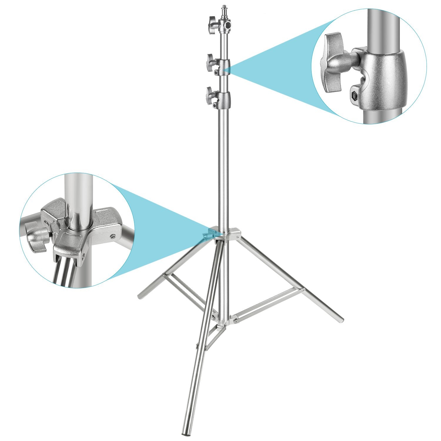 NEEWER ST-200SS Portable Light Stand is stable and durable.