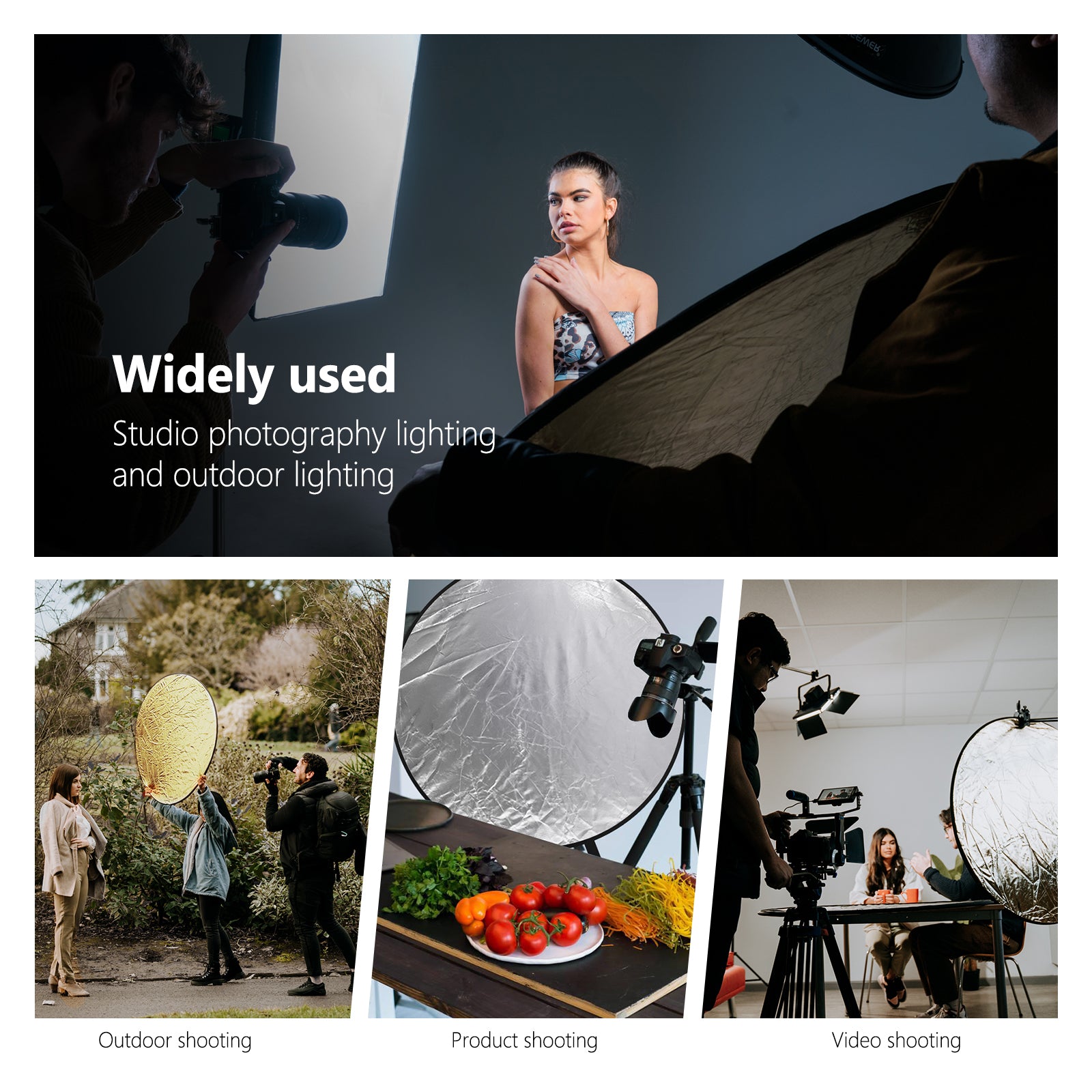 Wide Applications of the NEEWER 5-in-1 Light Reflector