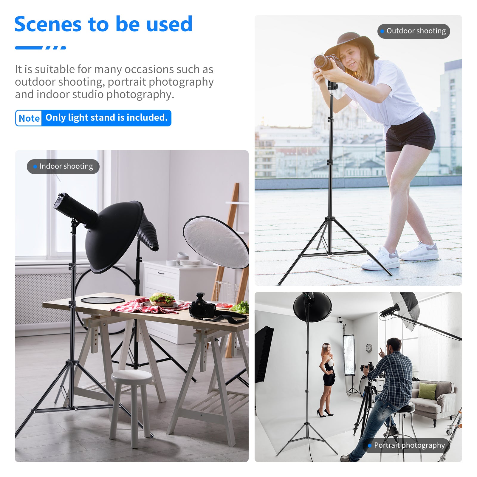 Scenarios for NEEWER ST-190 Photography Light Stand