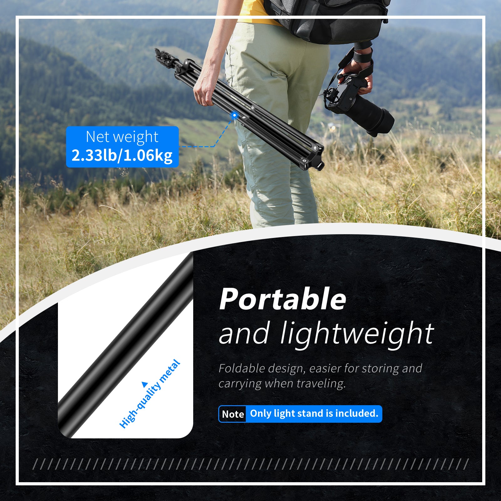 NEEWER ST-190 Portable Light Stand
