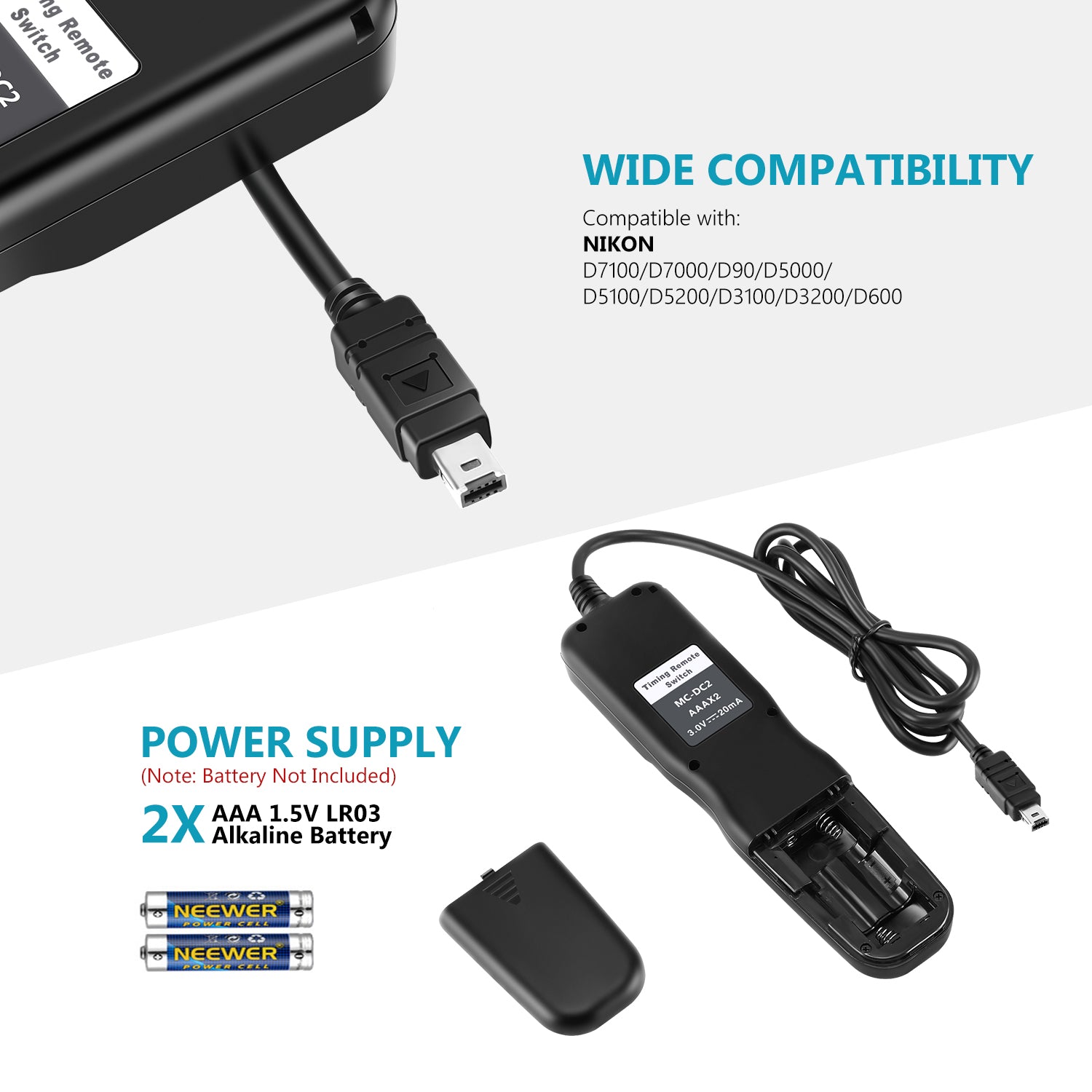 Wide Compatibility of the NEEWER Timer Remote Control for Nikon