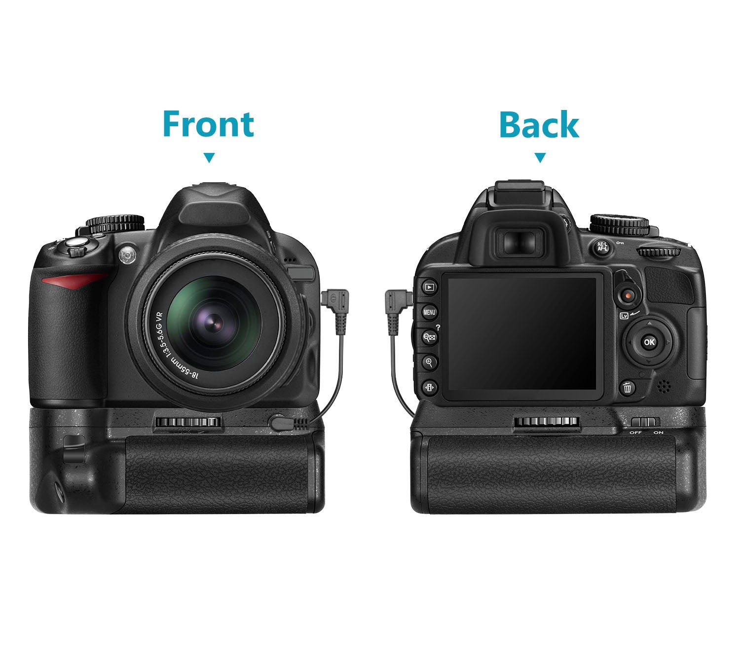 Neewer Professional Vertical Battery Grip for NIKON D3100/D3200/D3300