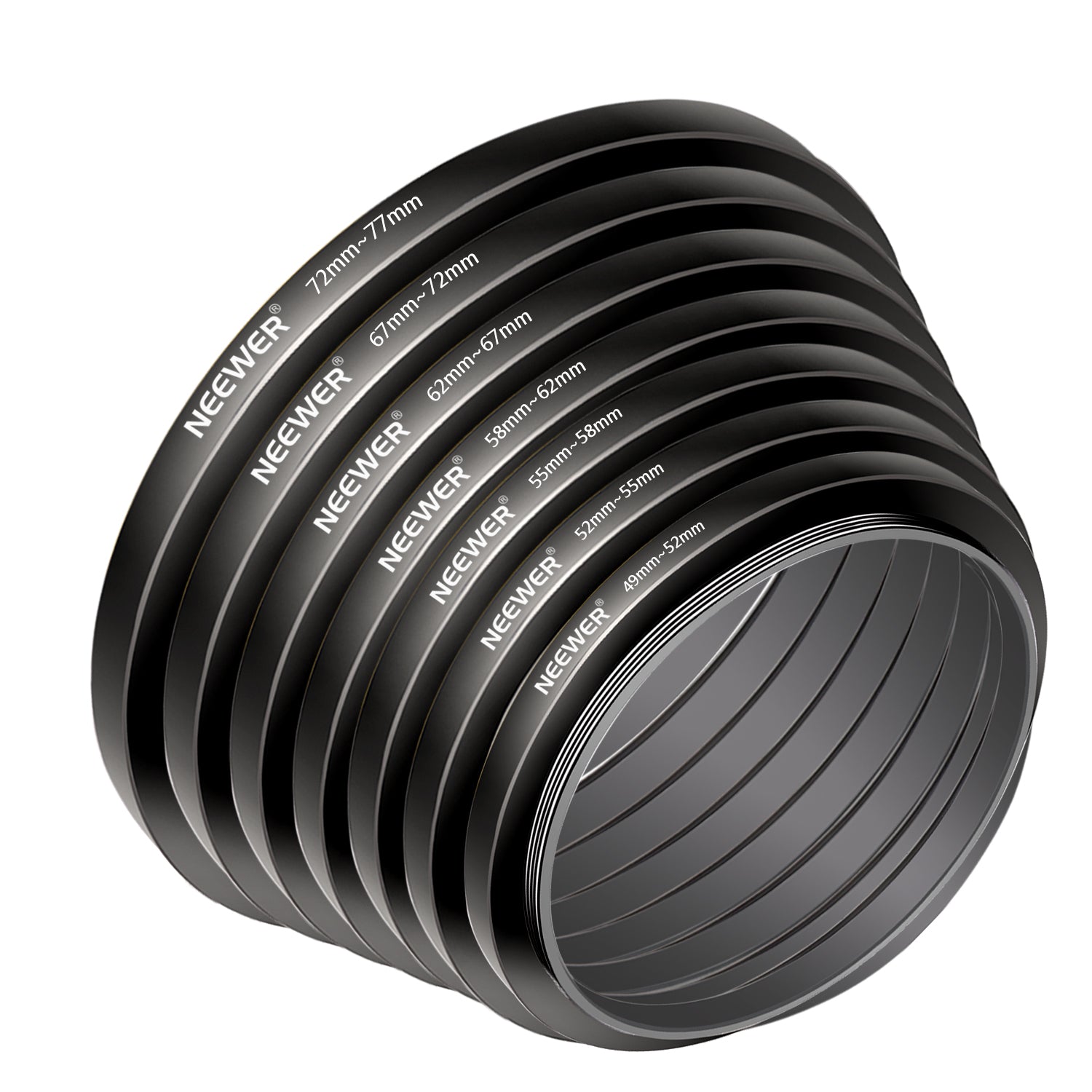 solid and lightweight step-up rings