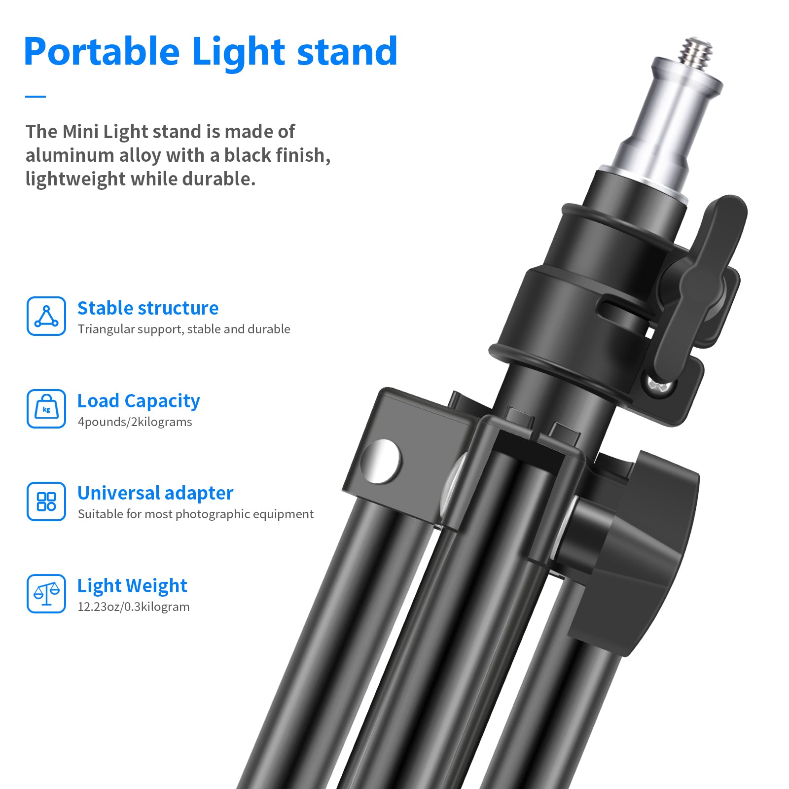 NEEWER 50cm Portable Light Stand