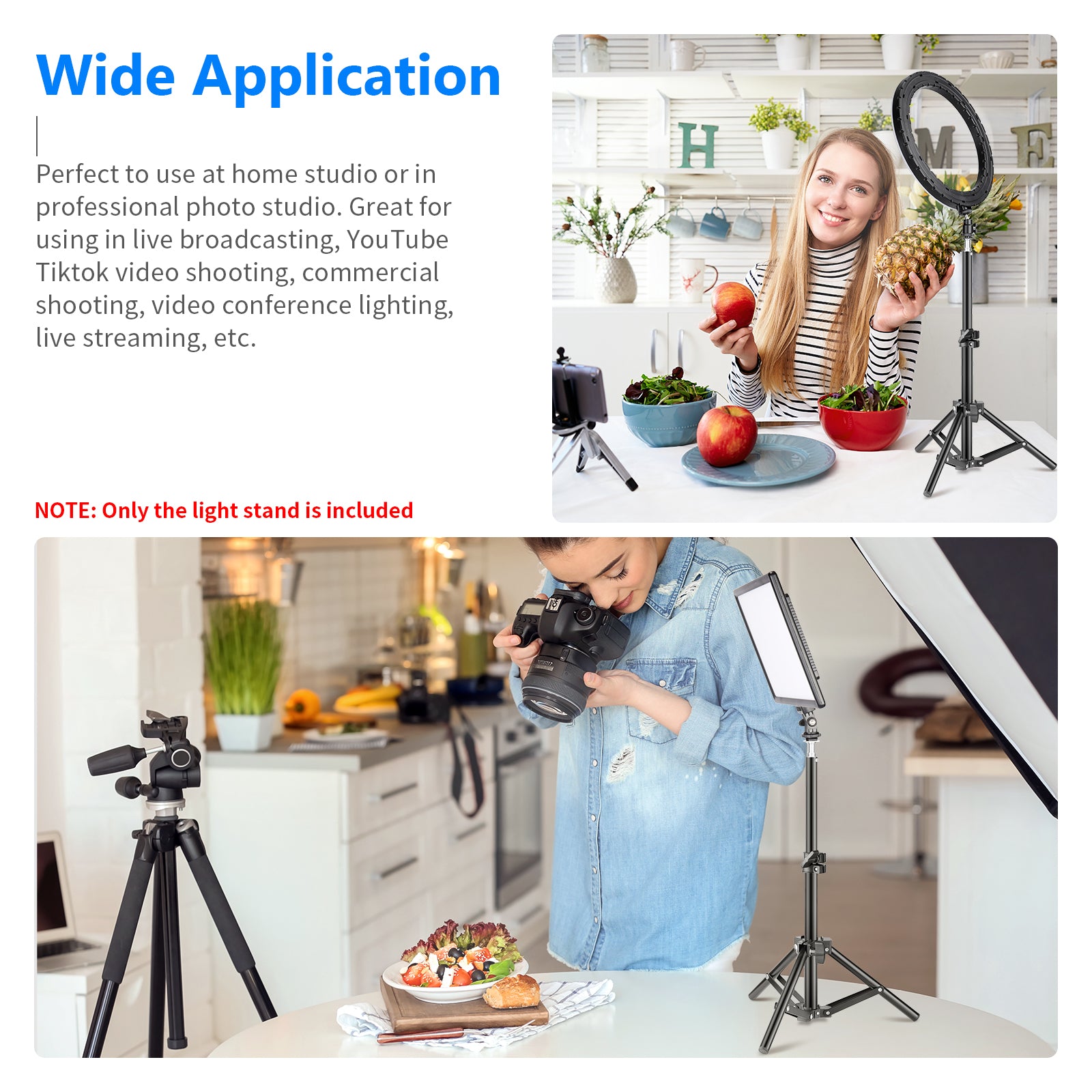 Wide Applications of the NEEWER 50cm Mini Light Stand