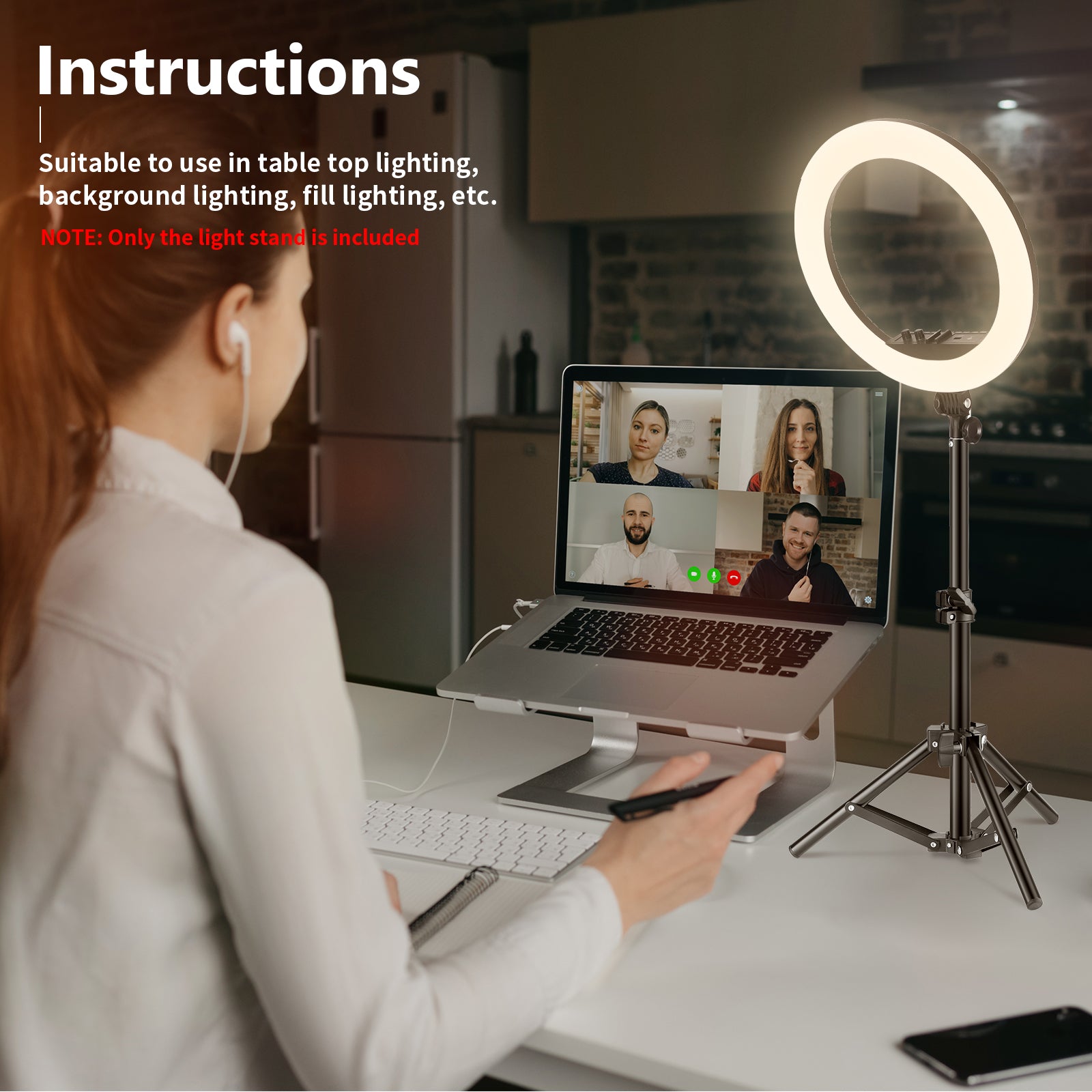 NEEWER ST-50MN Mini Photography Light Stand is suitable to use in table top lighting.