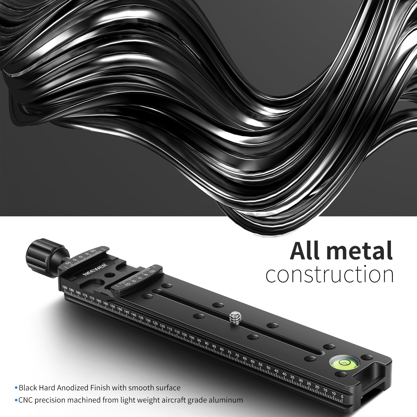 NEEWER GM-NA-200 Nodal Rail Slide is made of all metal construction