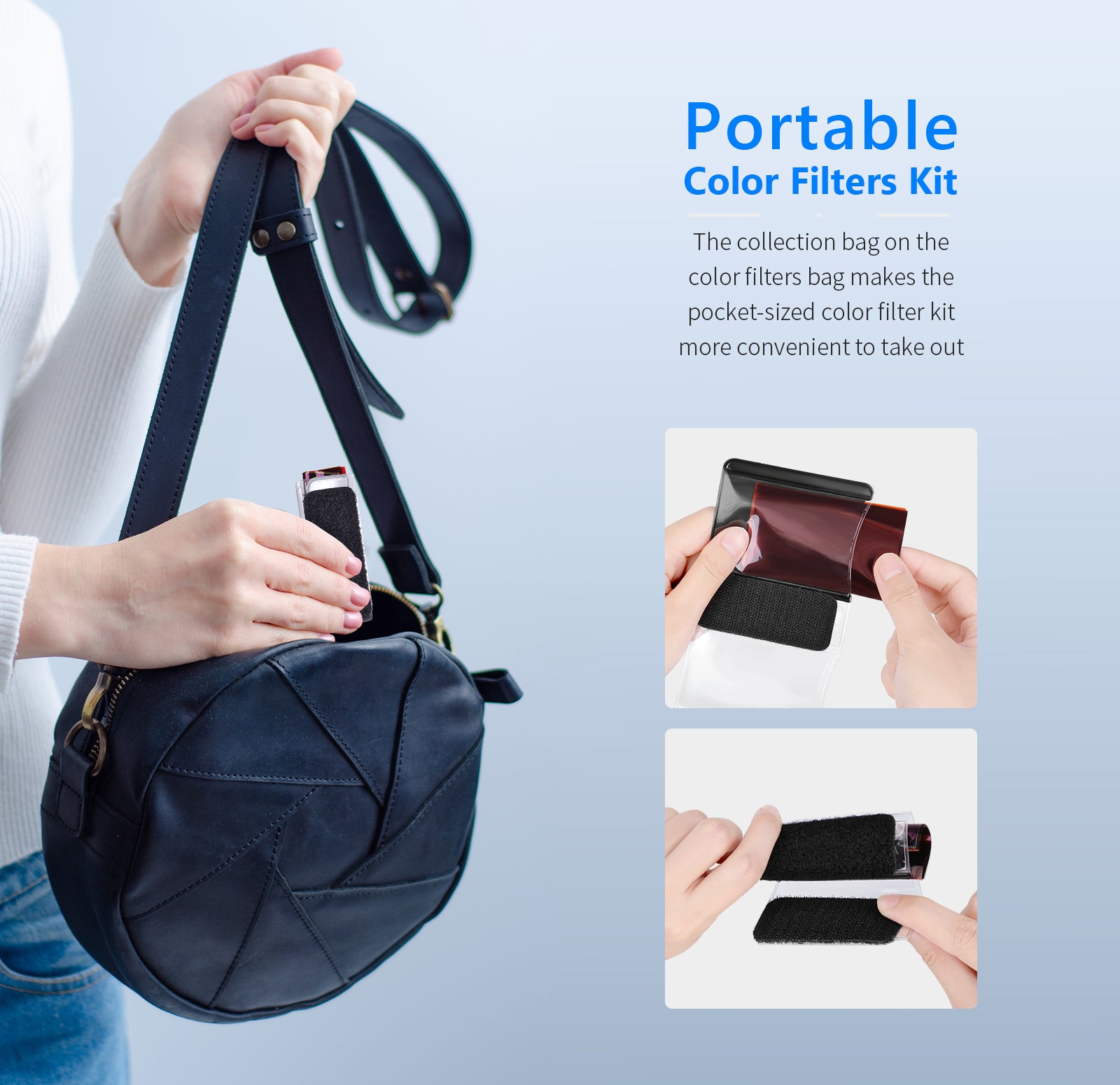 Portable color filters kit