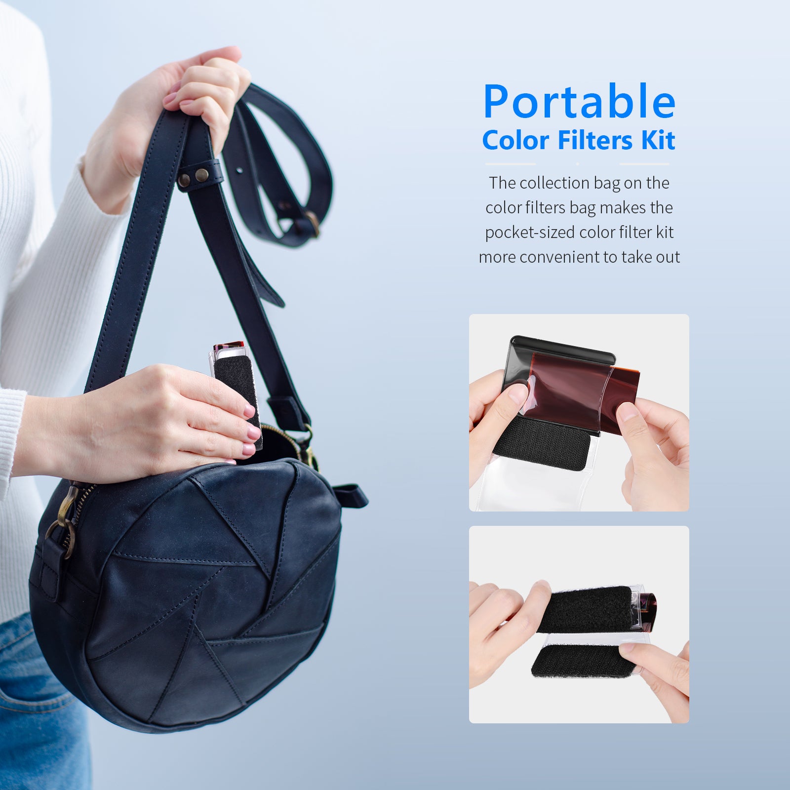 Portable color filters kit