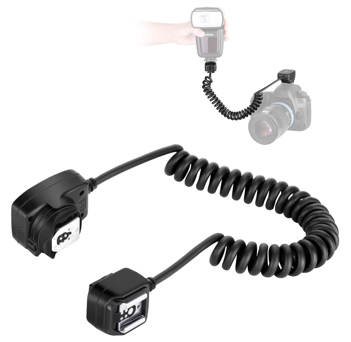 NEEWER 1.3m TTL Off Camera Flash Speedlite Cord For Canon