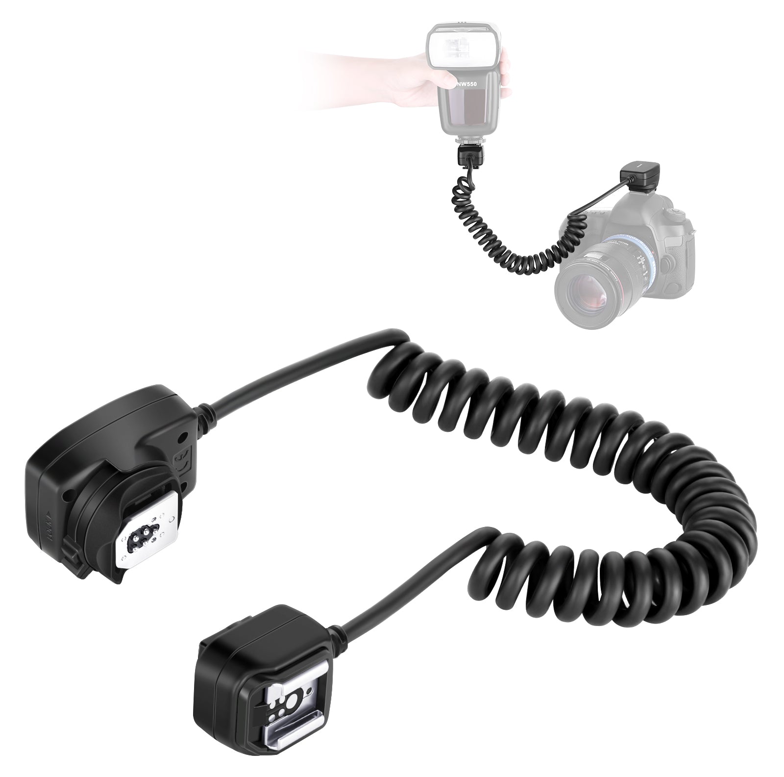 NEEWER 1.3m TTL Off Camera Flash Speedlite Cord For Canon