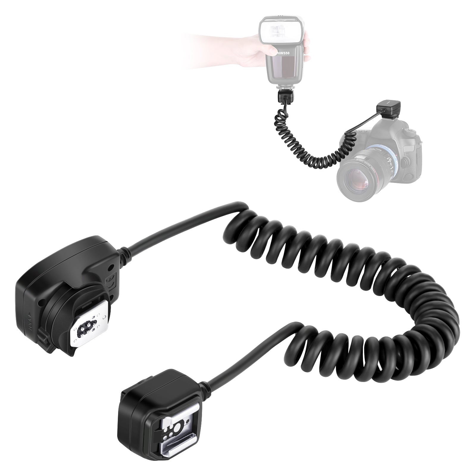 NEEWER 1.3m TTL Off Camera Flash Speedlite Cord For Canon