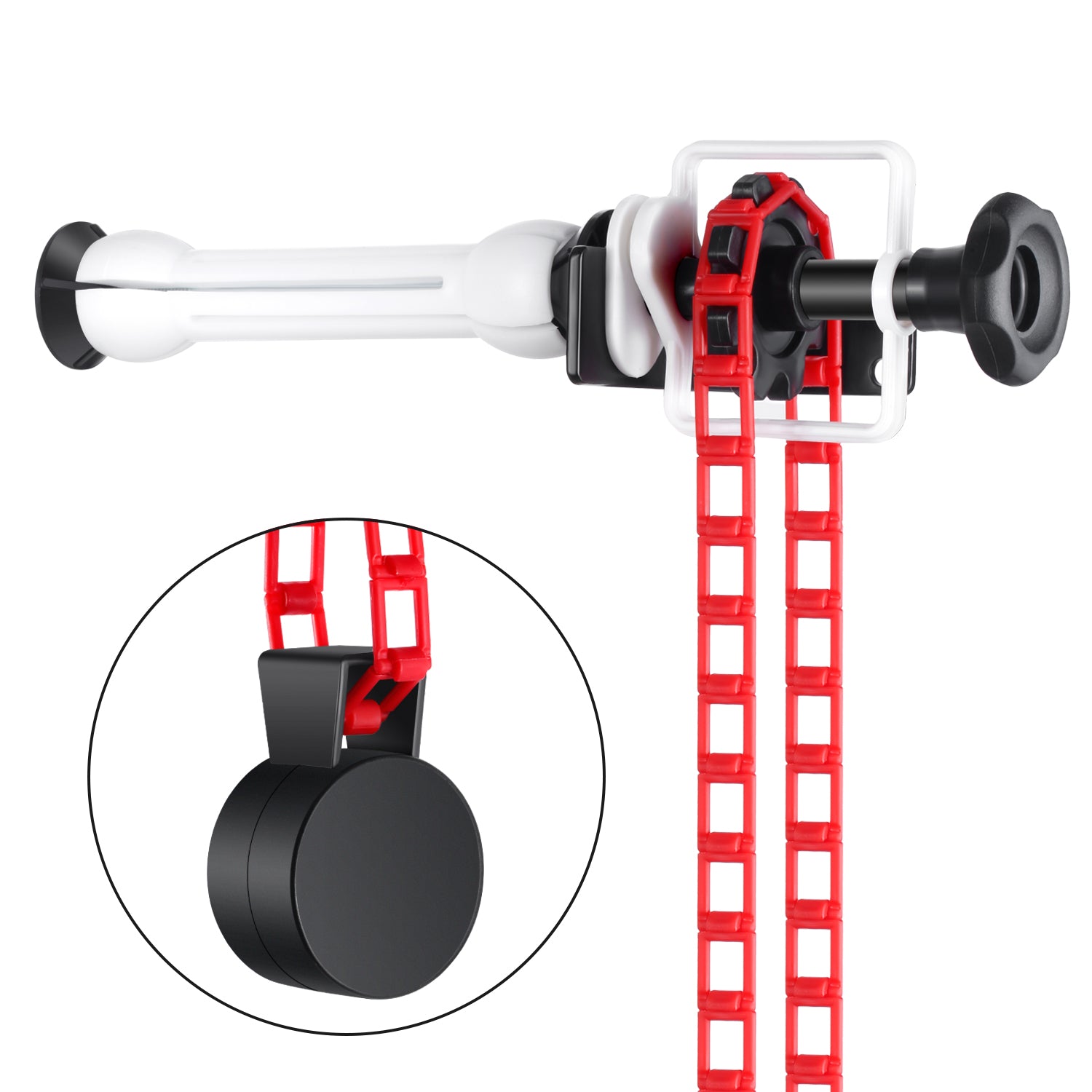 NEEWER Single Roller Wall Mounting Manual Background Support System has a chain.
