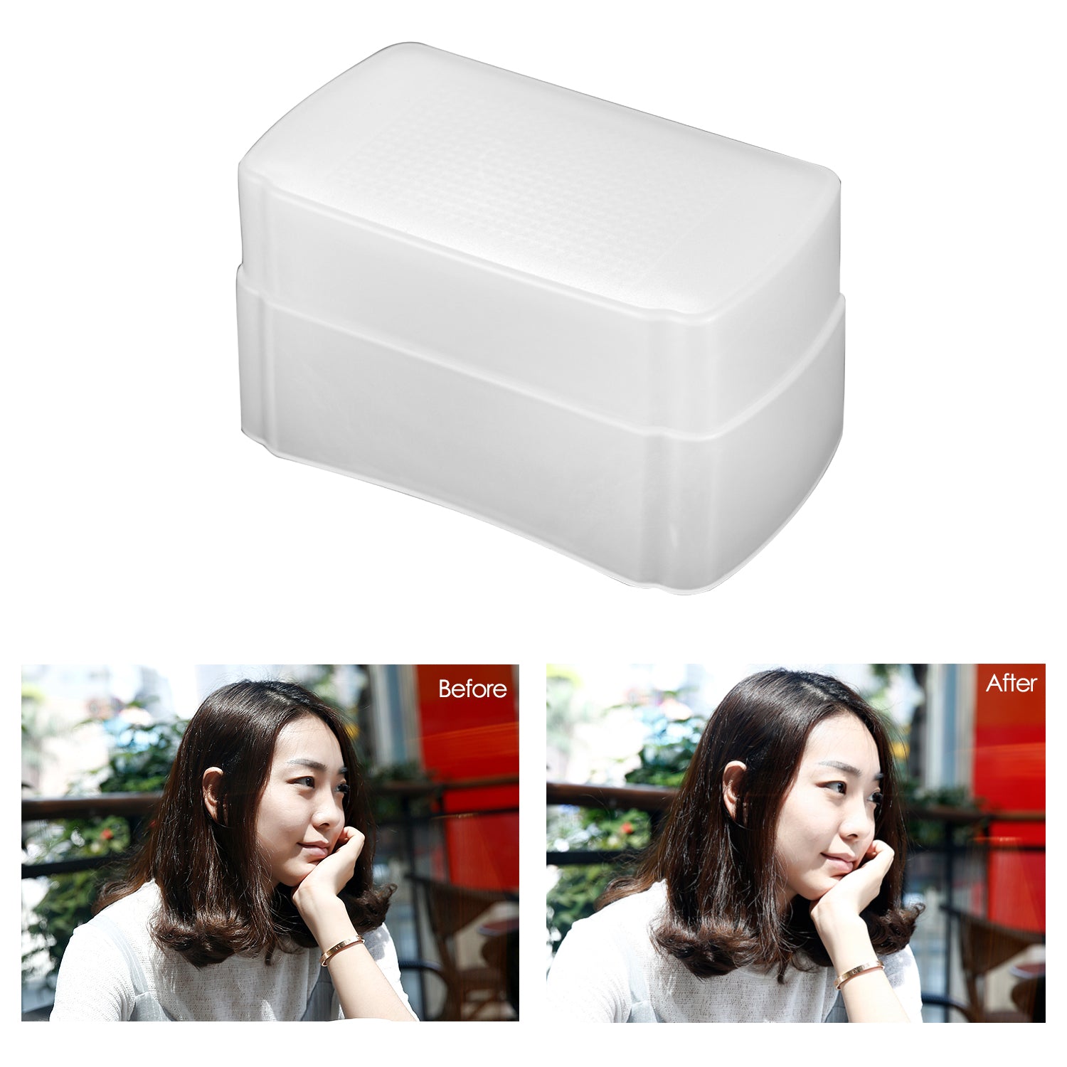 NEEWER Camera Flash Diffuser helps achieve a natural, professional-looking image.