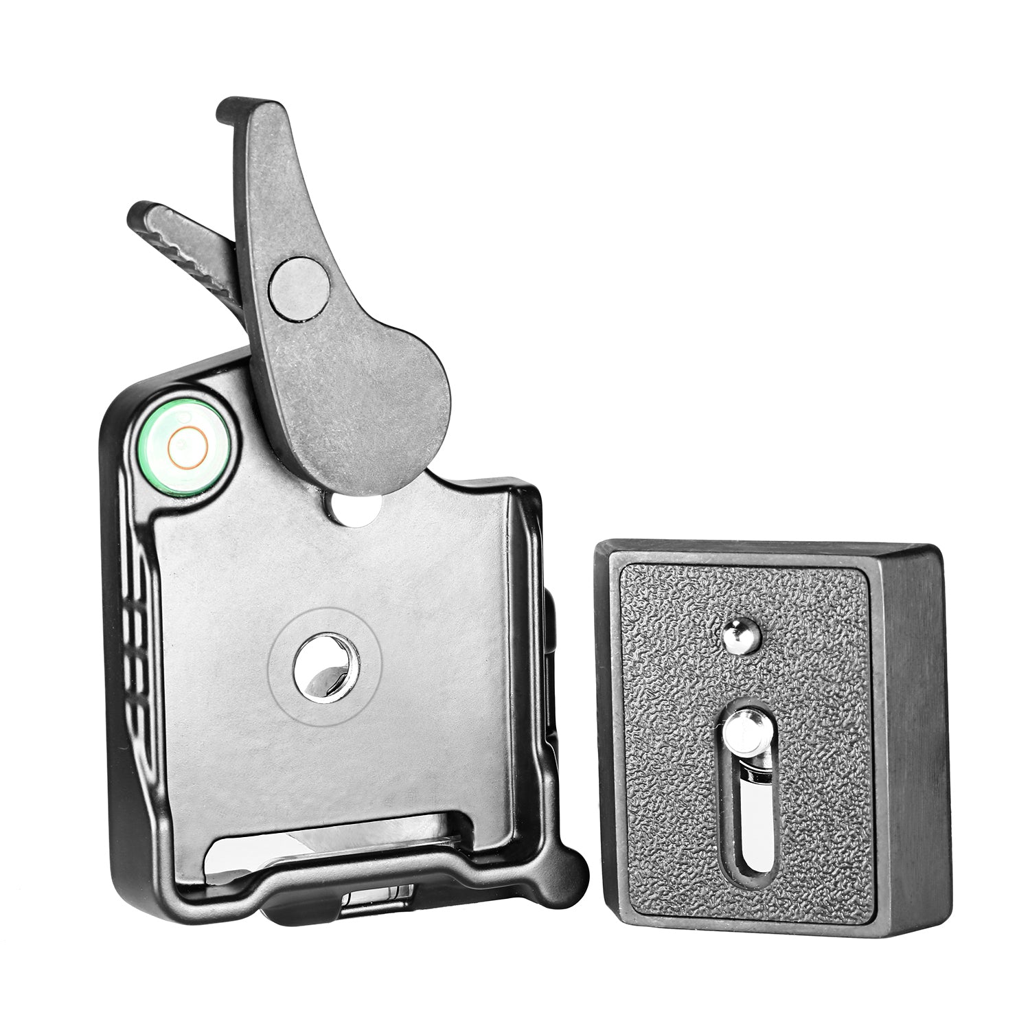 NEEWER Black Quick Release QR Plate Adapter comes with a 1/4" to 3/8" screw adapter for wider use.