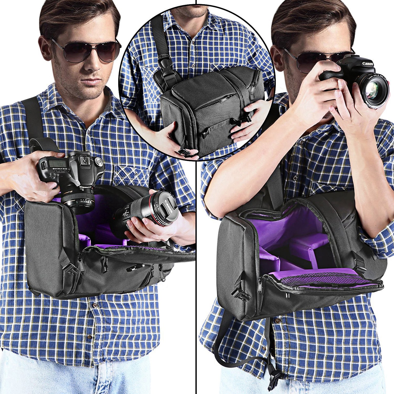 NEEWER NW-XJB02S Sling Camera Bag is designed for optimal on-the-go use.