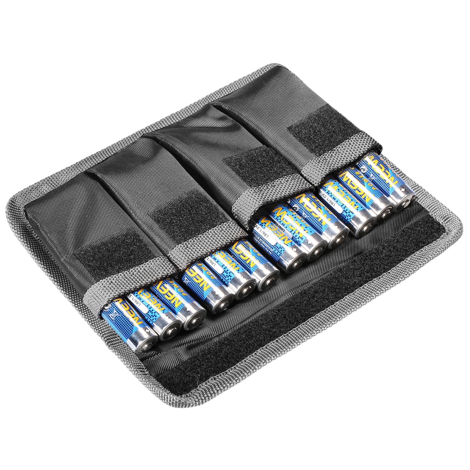 You will save the worries of finding batteries and quickly get back up during shooting with batteries in this bag.