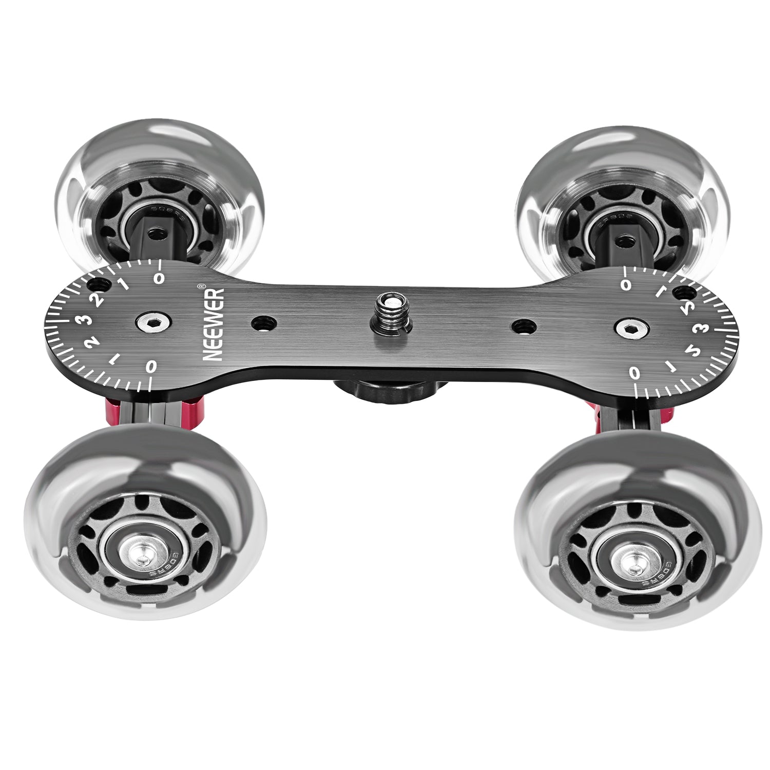 NEEWER Scaled Camera Table Dolly Slider is designed to help you create more dynamic shots on flat surfaces