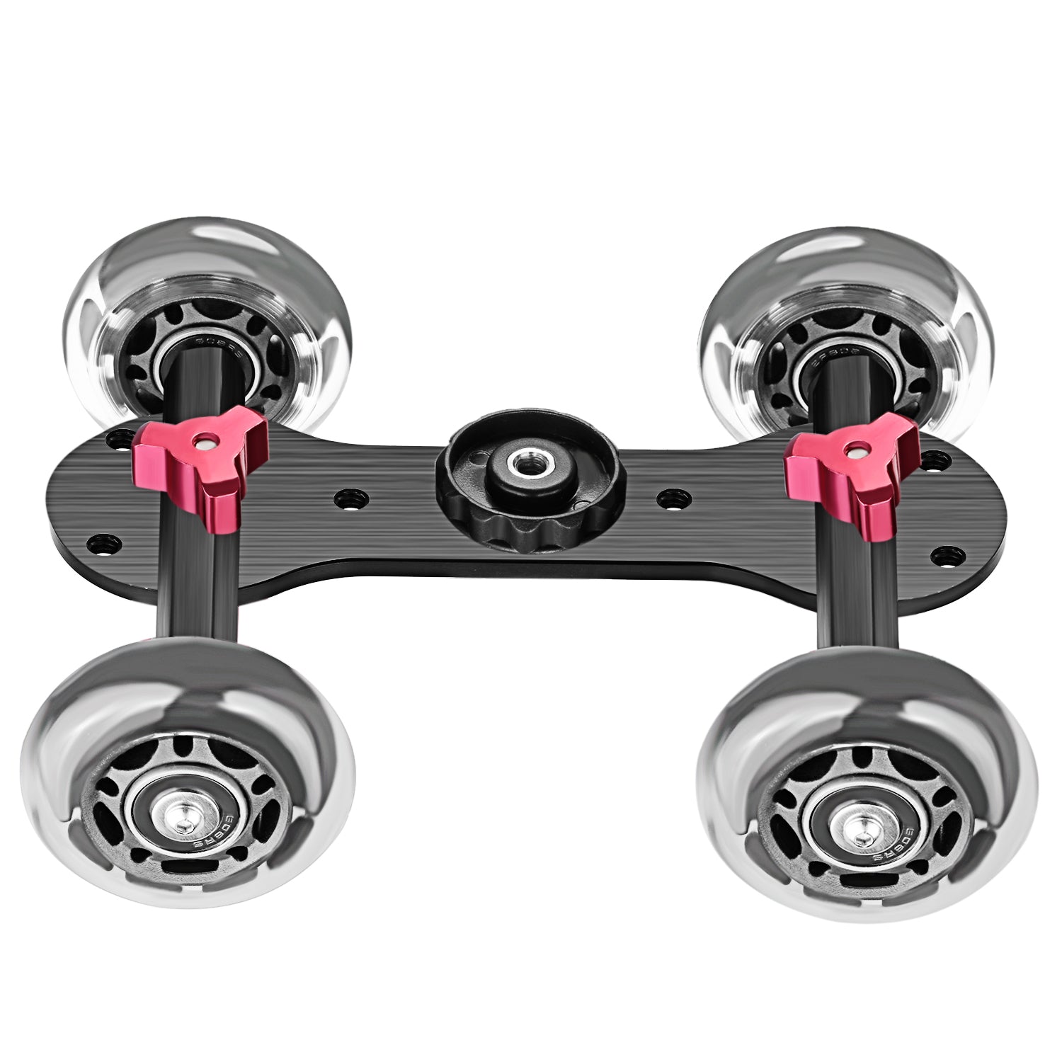NEEWER Scaled Camera Table Dolly Slider features adjustable aluminum rods