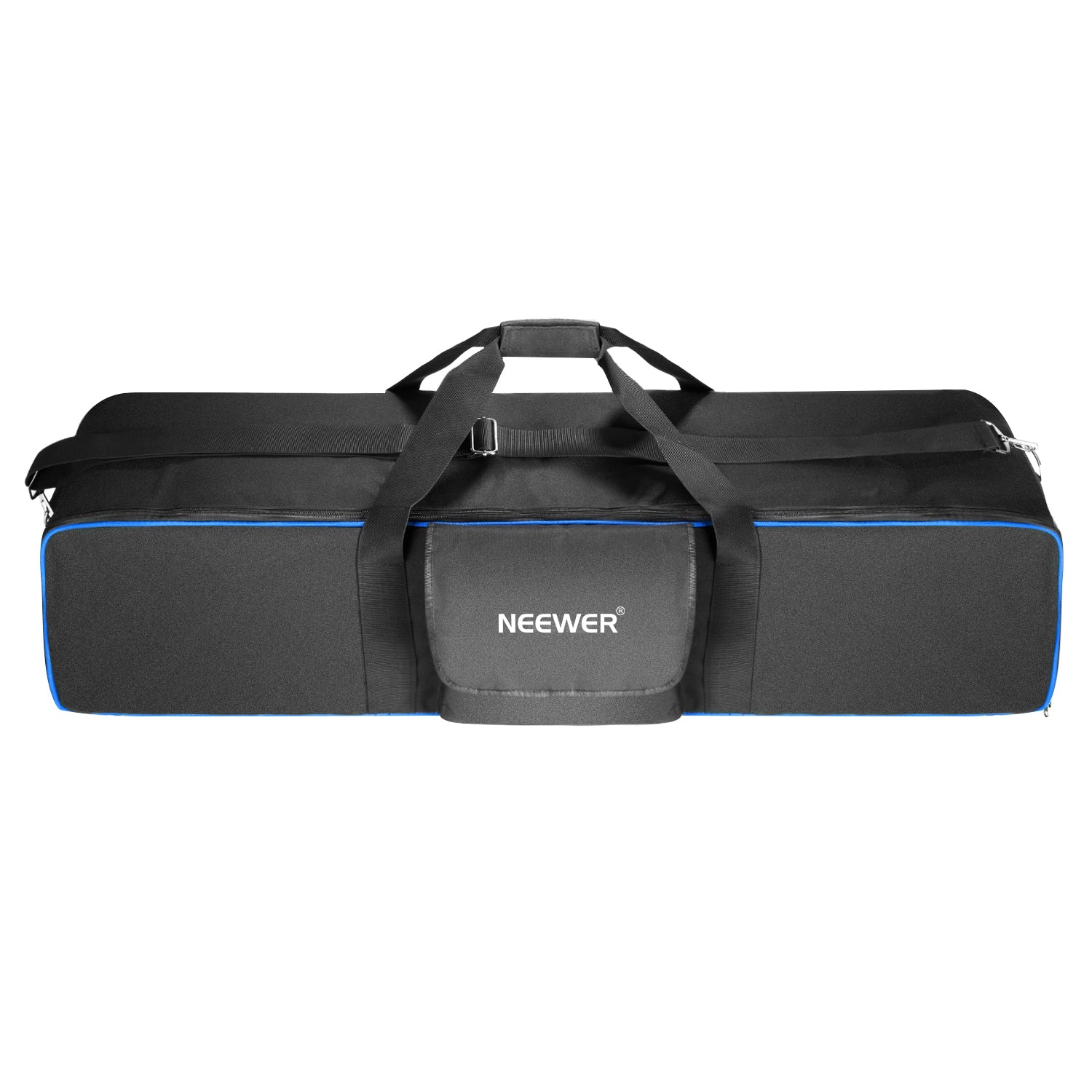 This NEEWER Studio Carrying Case has double zippers and straps surrounded