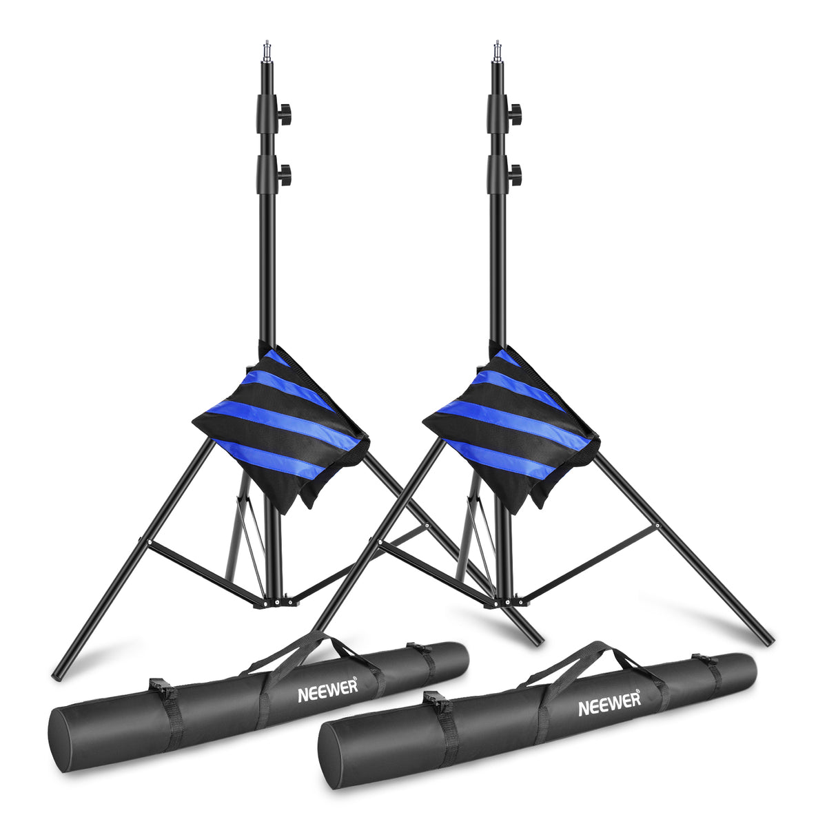 NEEWER 2 Pack 300cm Light Stand Kit