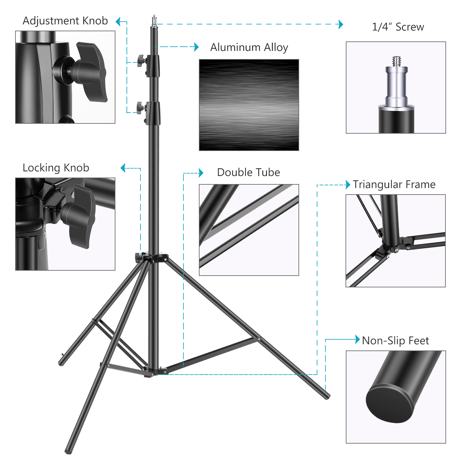 Product detail of the NEEWER ST-300SB 300cm Light Stand