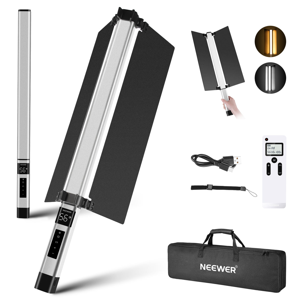 NEEWER CL124A Handheld Bi-color LED Light Stick - NEEWER – neewer.com