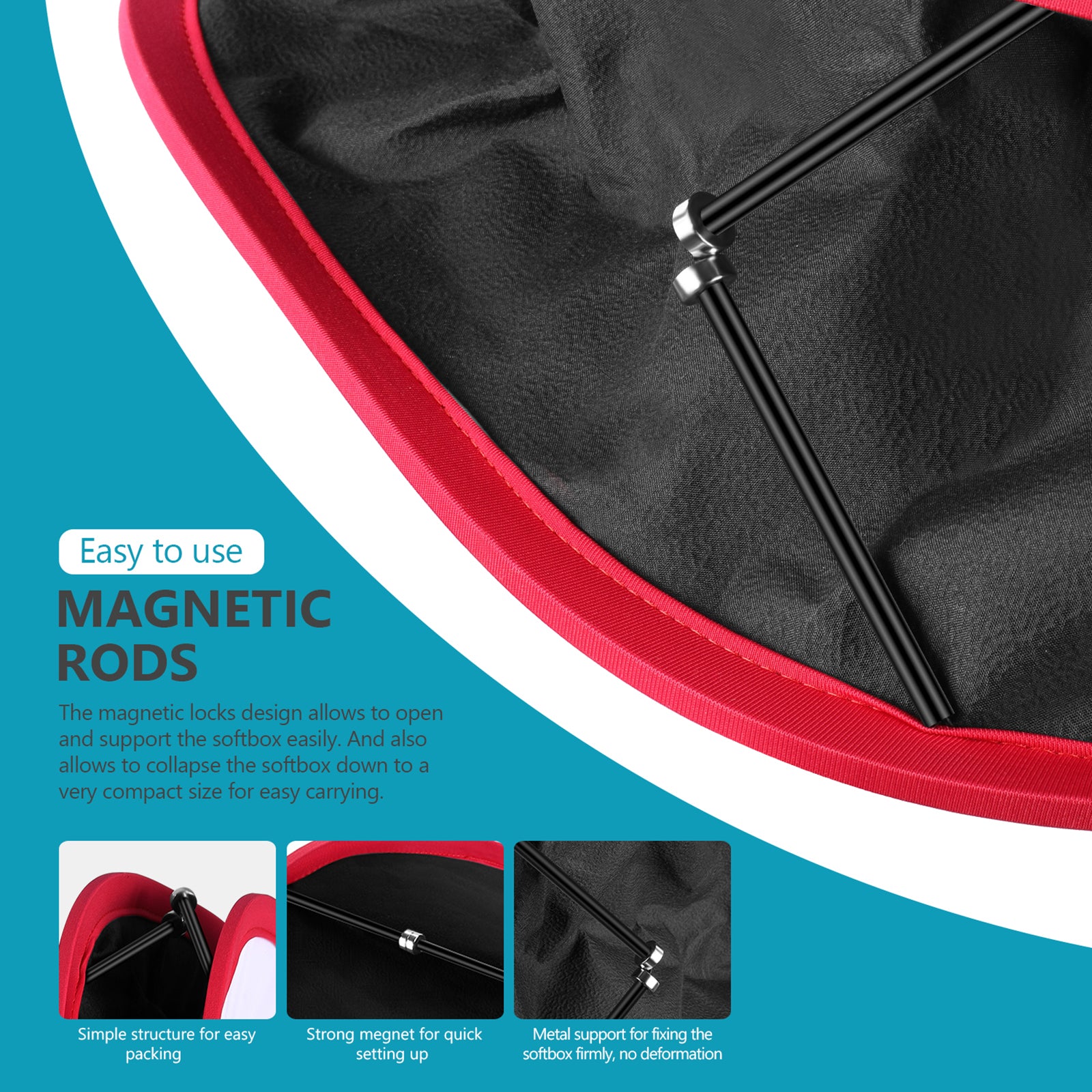 NEEWER Collapsible Softbox is easy to use.