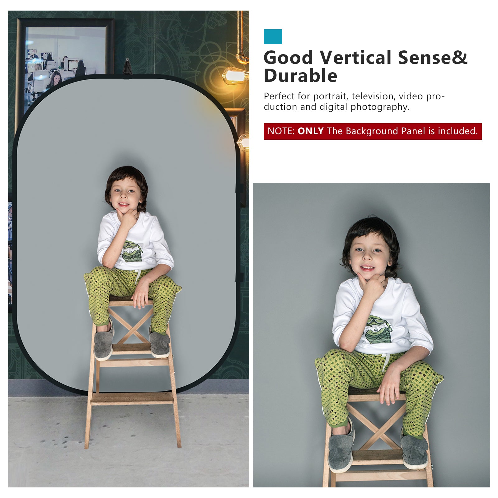 NEEWER 1.5x2M 2-In-1 Collapsible Blue & Grey Backdrop is durable.