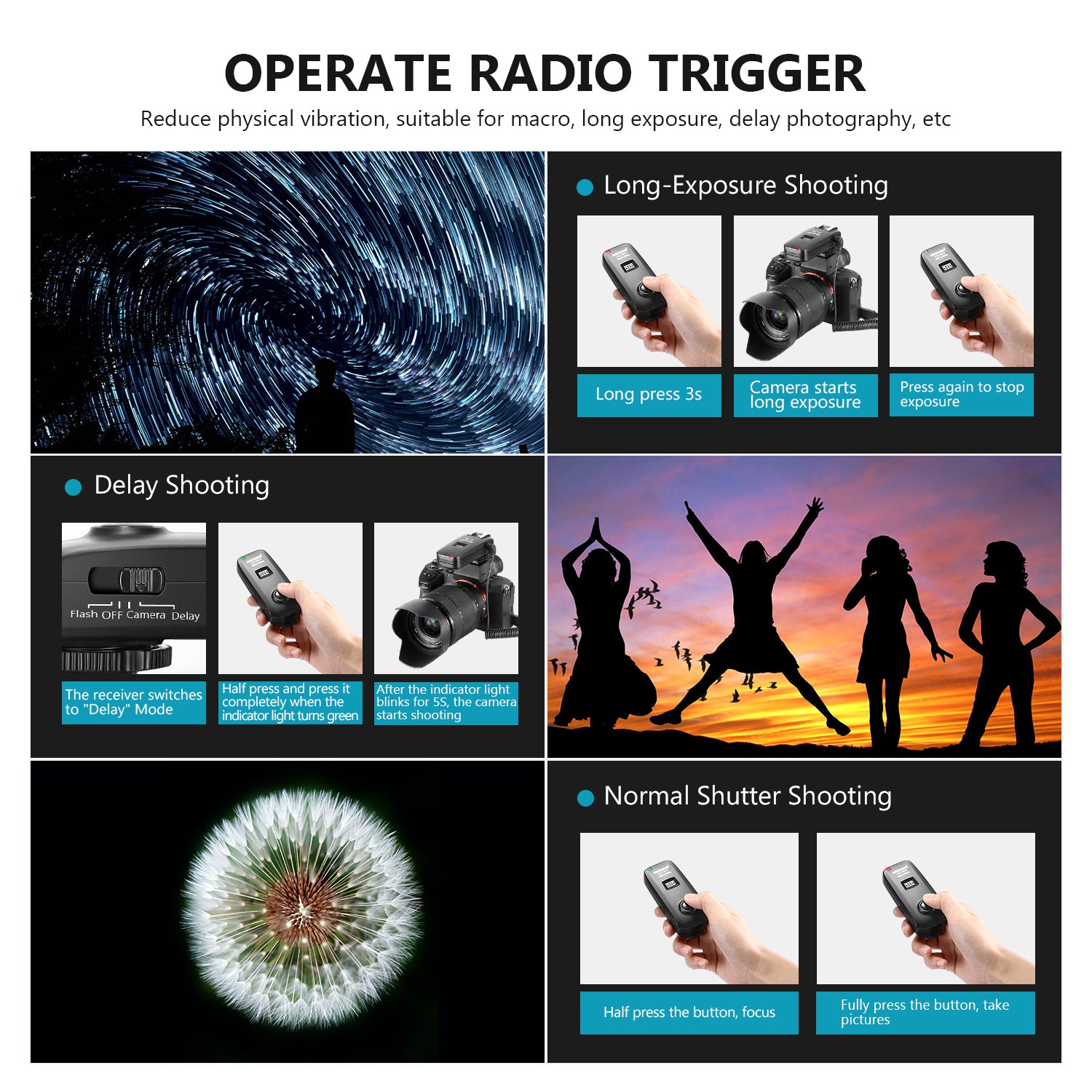 NEEWER FC-16 Wireless Trigger for Sony is ideal for macro photography.
