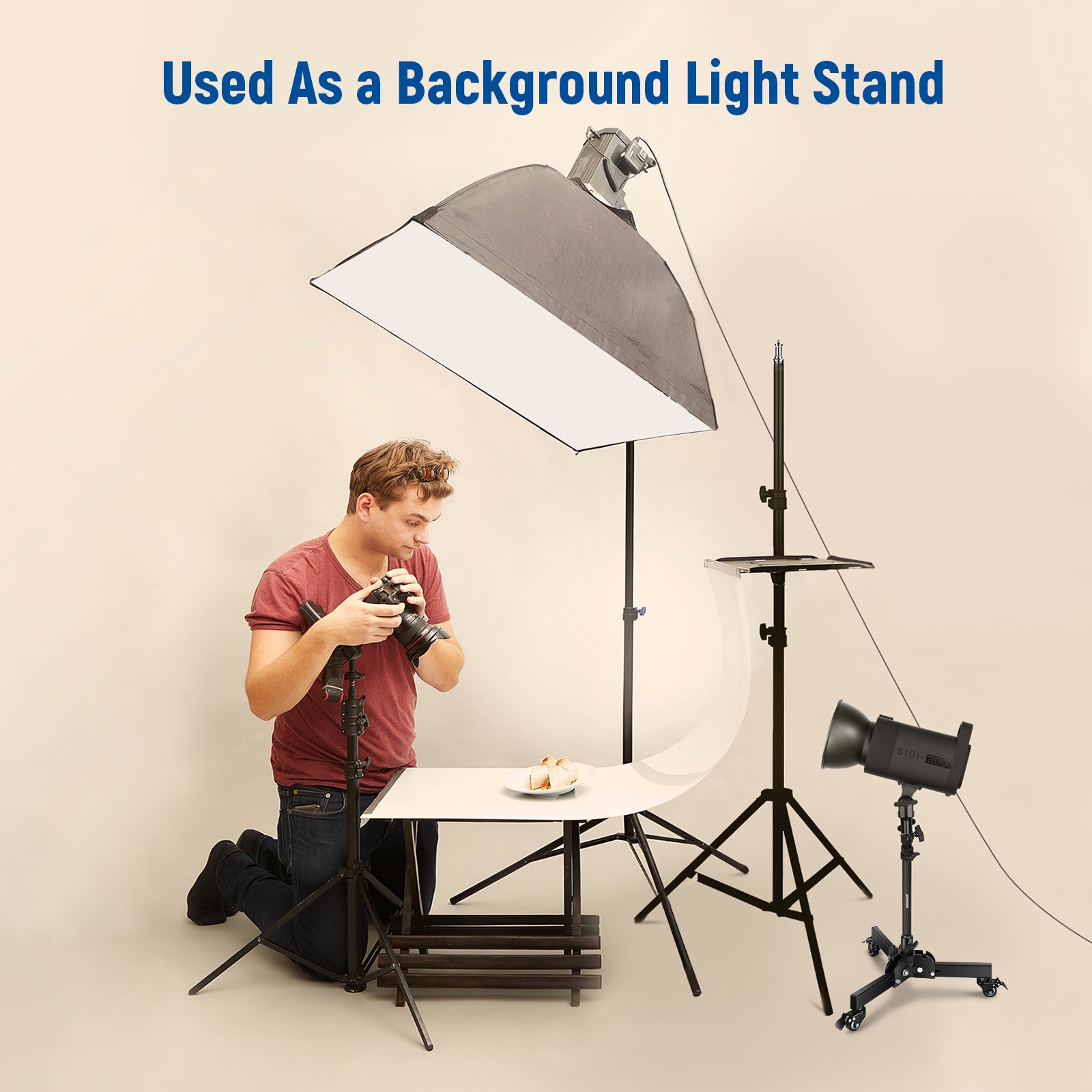 Used NEEWER ST72 as a background light stand