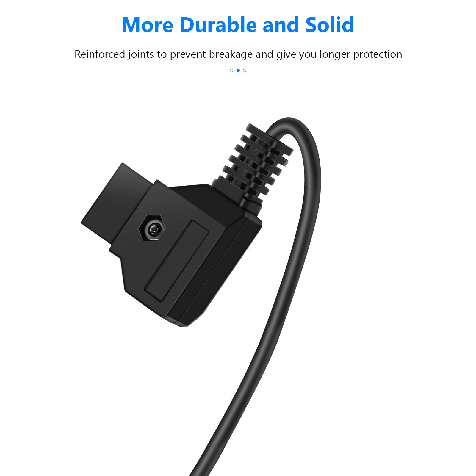 NEEWER D-Tap to BMPCC 4K/6K Coiled Power Cable is more duable and solid.