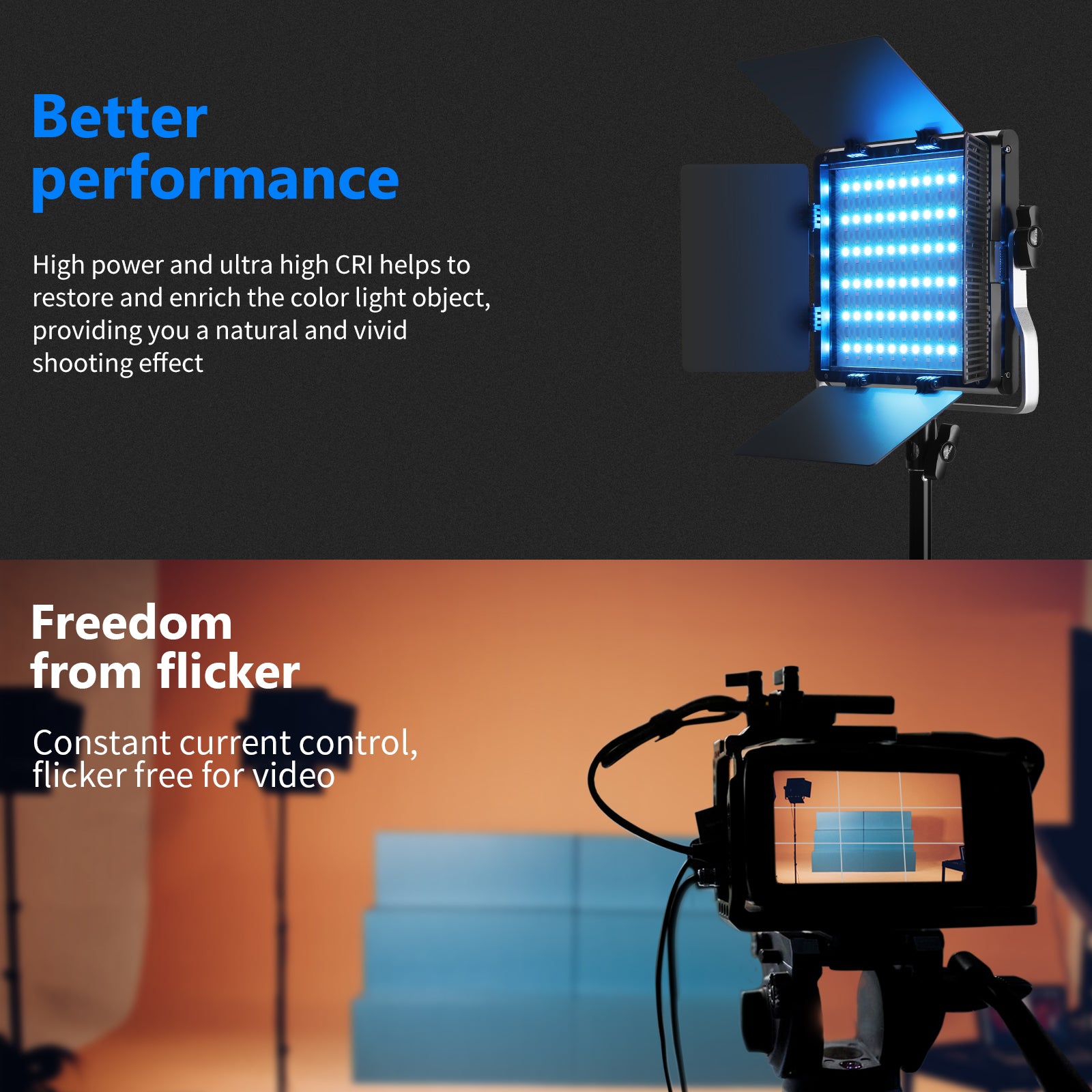 Neewer RGB450 30W LED Video Light with App Control