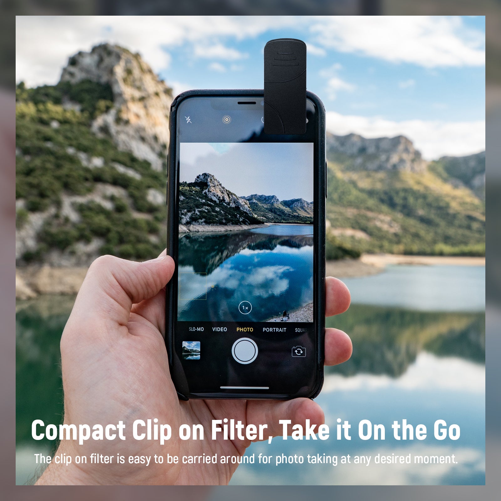The clip on filter is easy to carried around for photo taking at any desired moment.