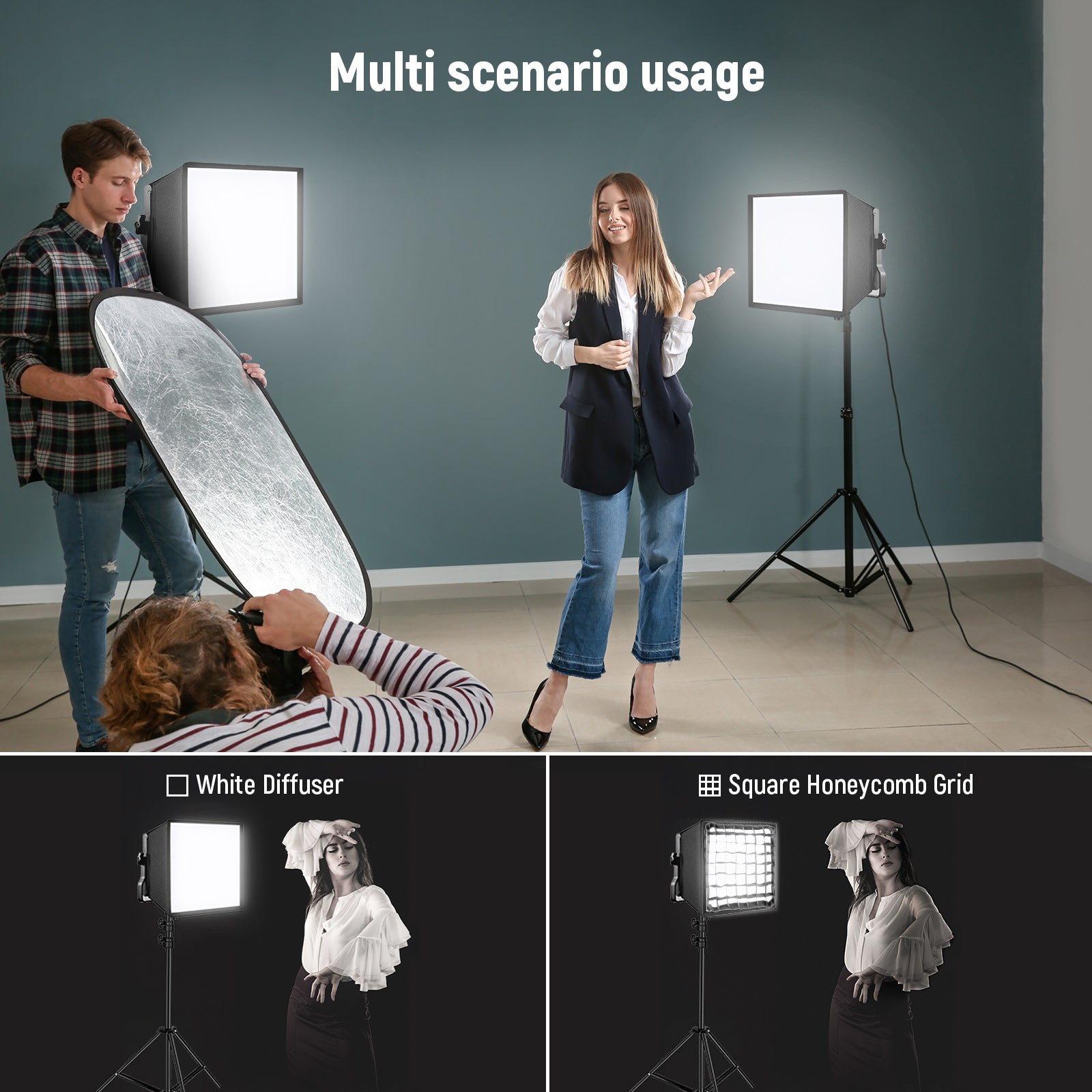 Scenarios for NEEWER 12.2” x 11.4” Foldable Softbox