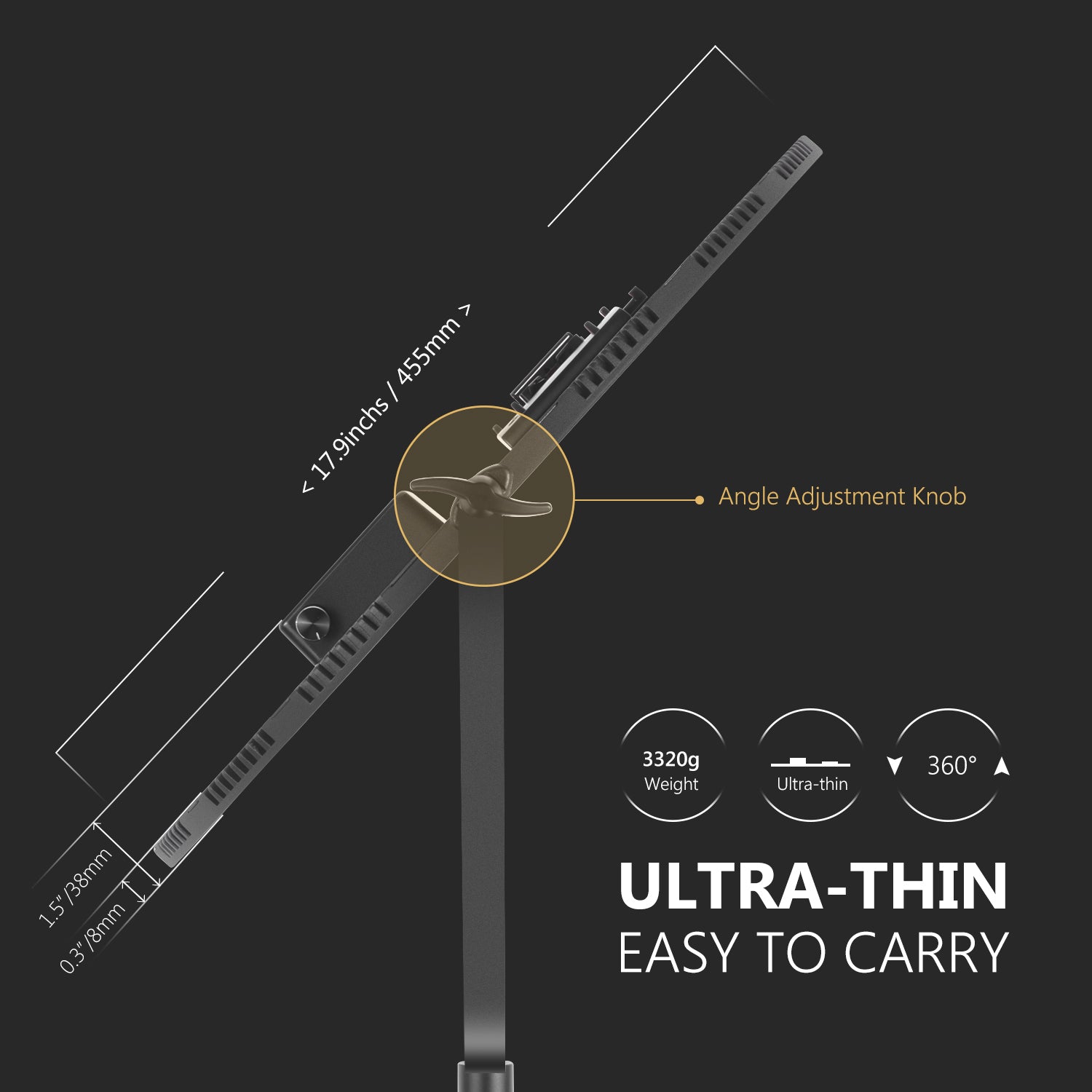 NEEWER NL-360ARC Ultra Thin Bi-Color Round LED Light