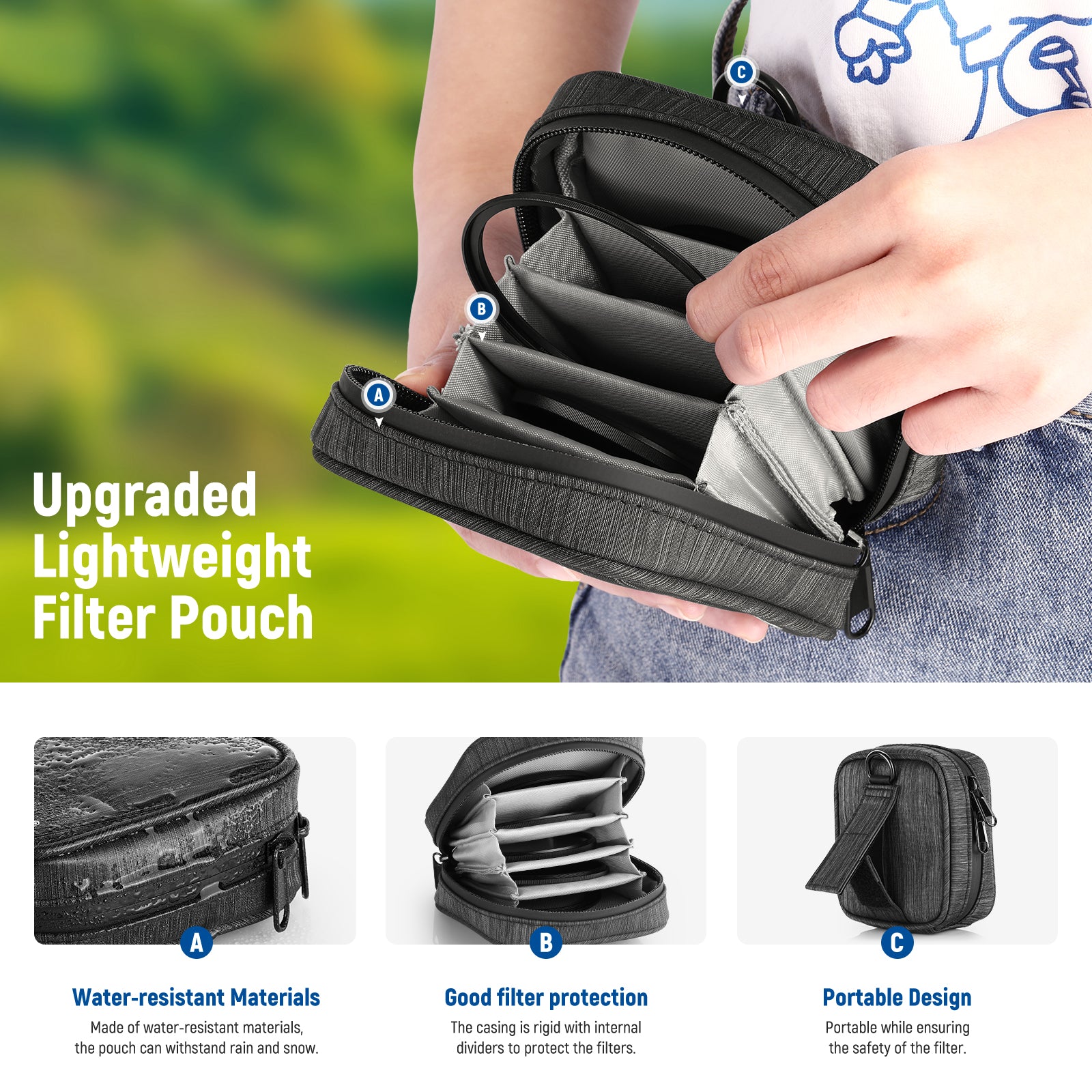 NEEWER Water-Resistant Filter Pouch