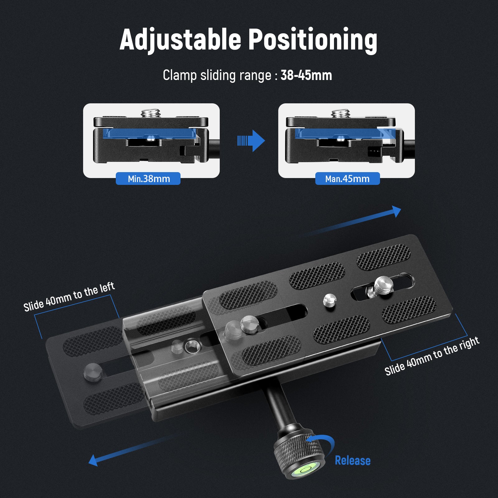 Slide forward and backward in 45mm to help you find the perfect balance