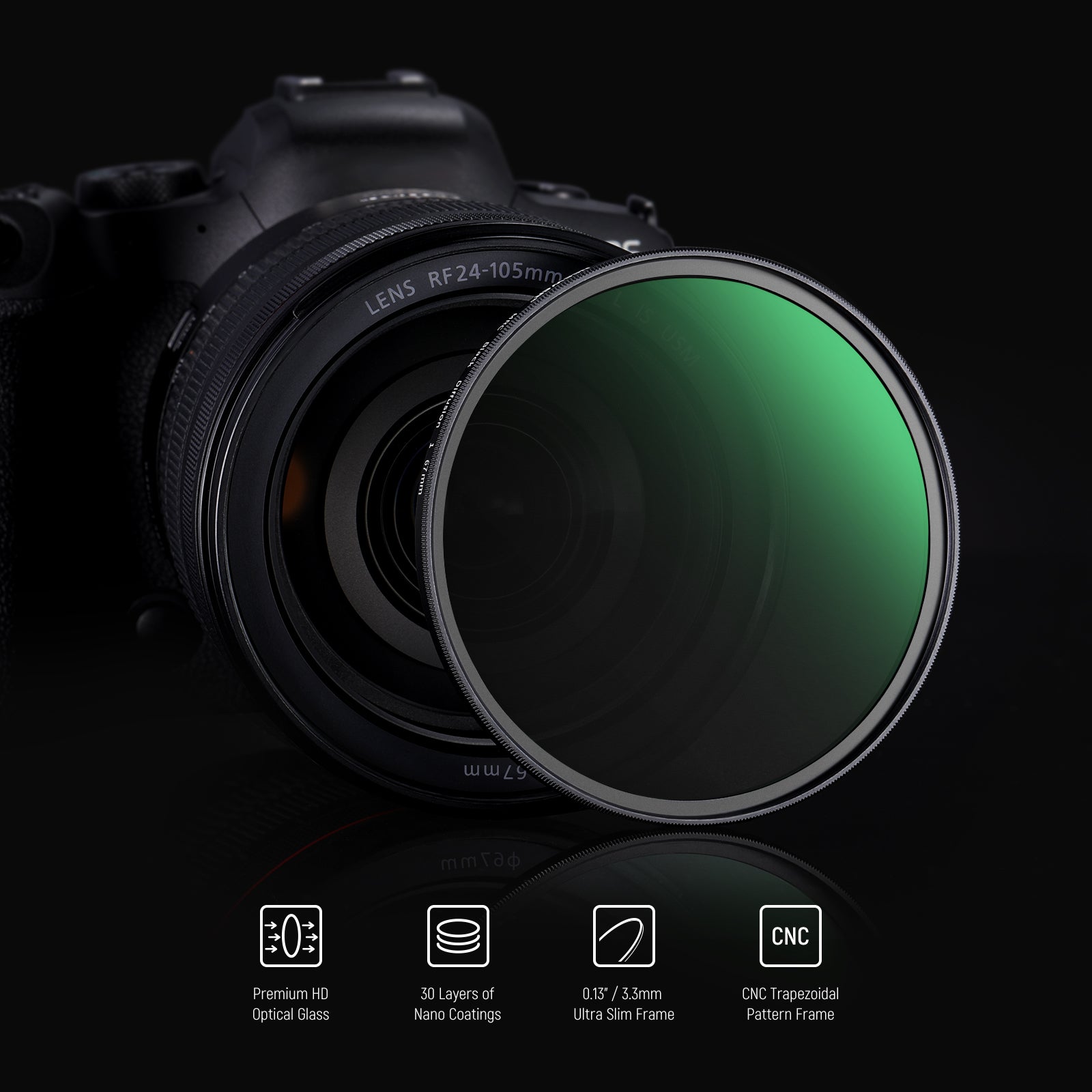 NEEWER Black Diffusion 1/1 Filter