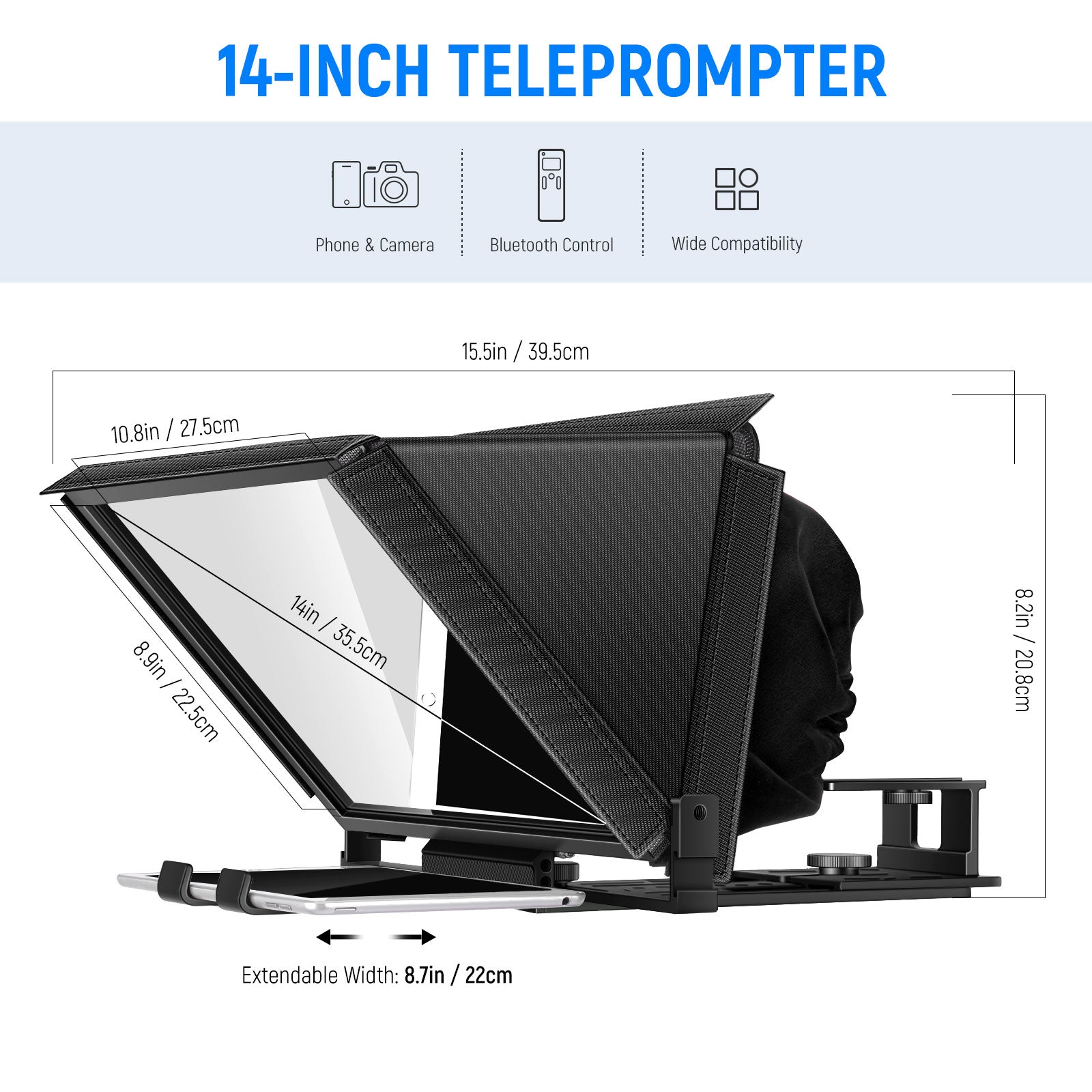 NEEWER X12 Remote 14-inch Teleprompter